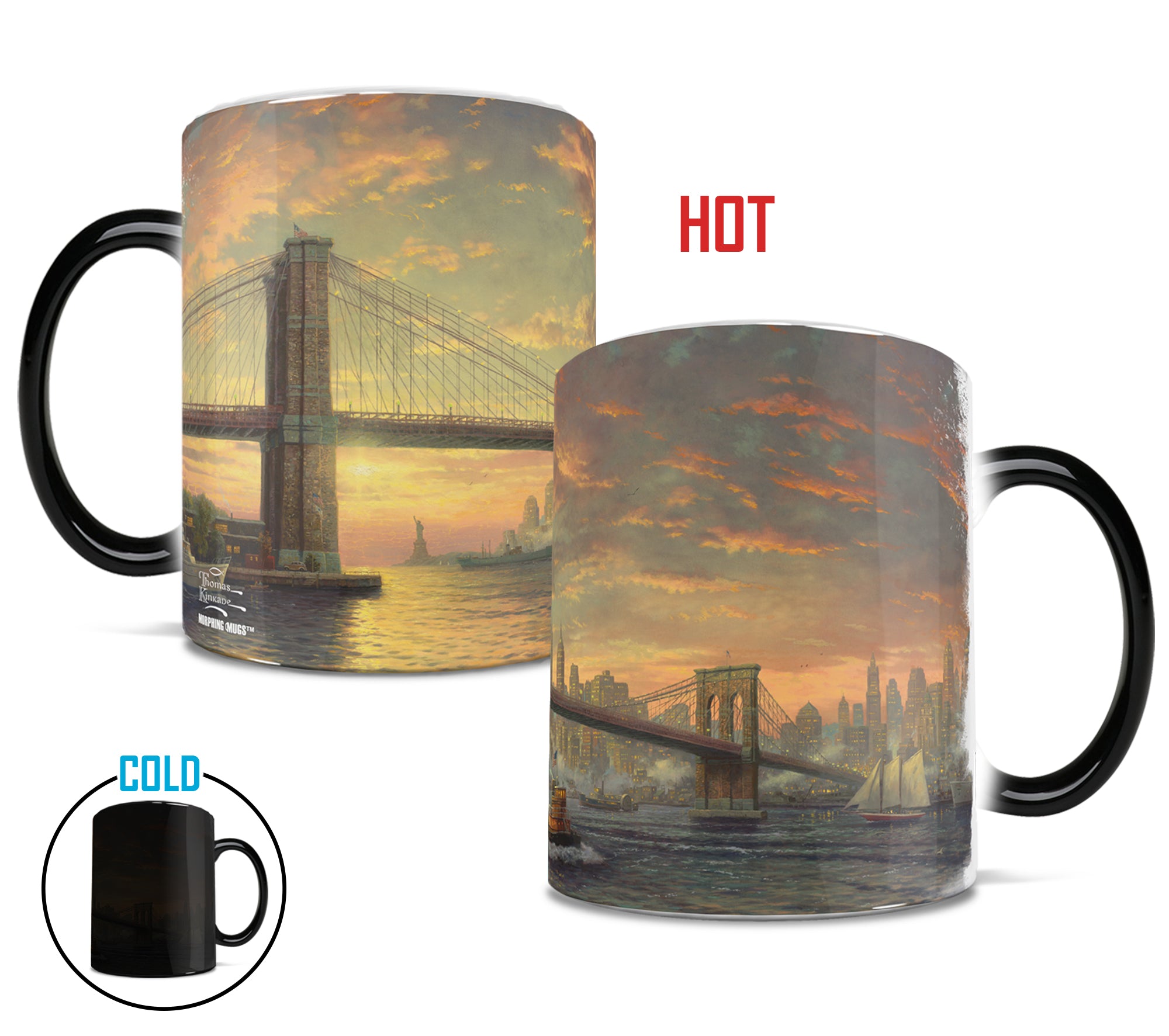 Thomas Kinkade (The Spirit Of New York) Morphing Mugs® Heat-Sensitive Mug MMUG588