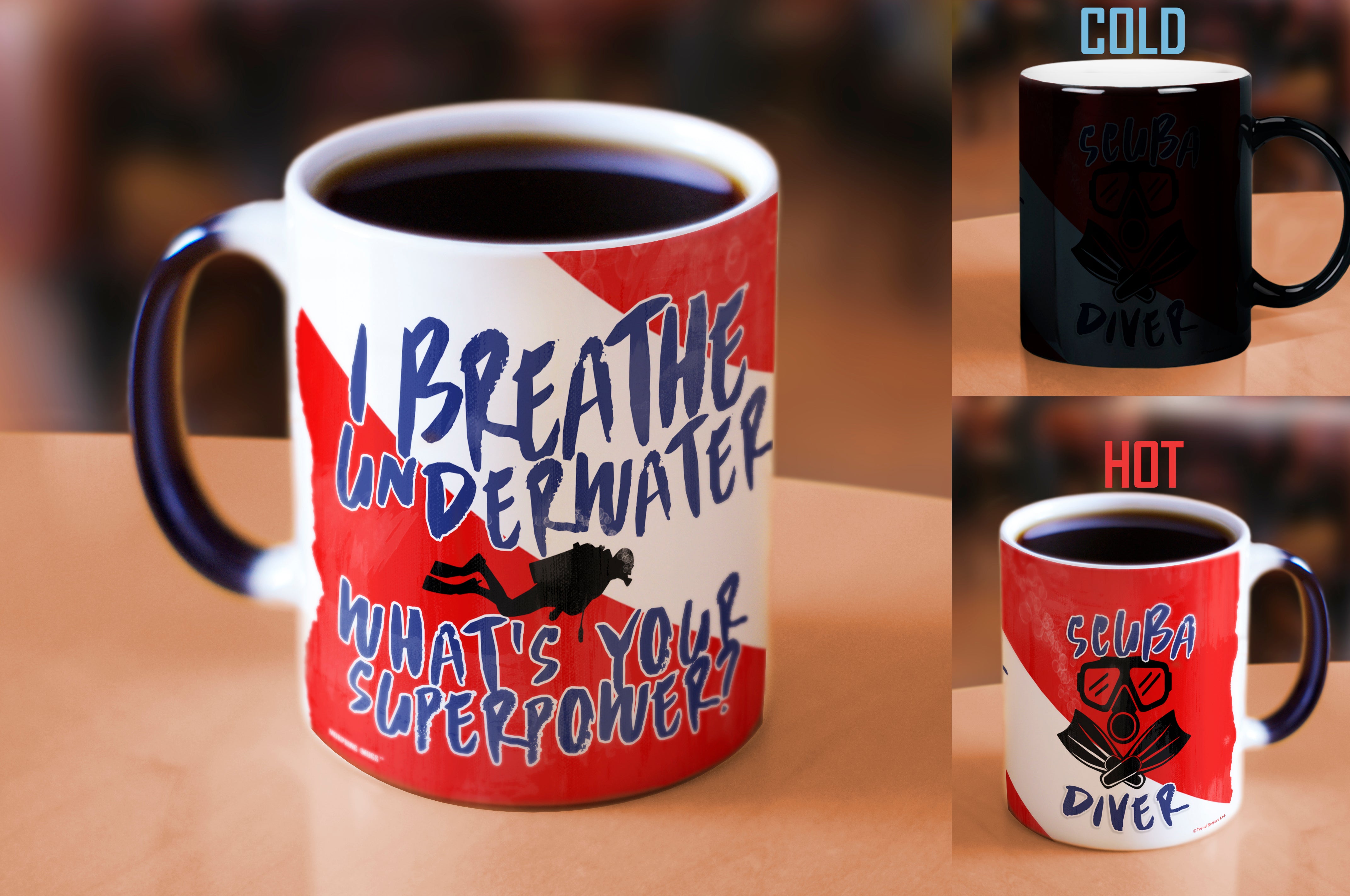 Sports Collection (I Breathe Underwater) Morphing Mugs® Heat-Sensitive Mug MMUG620