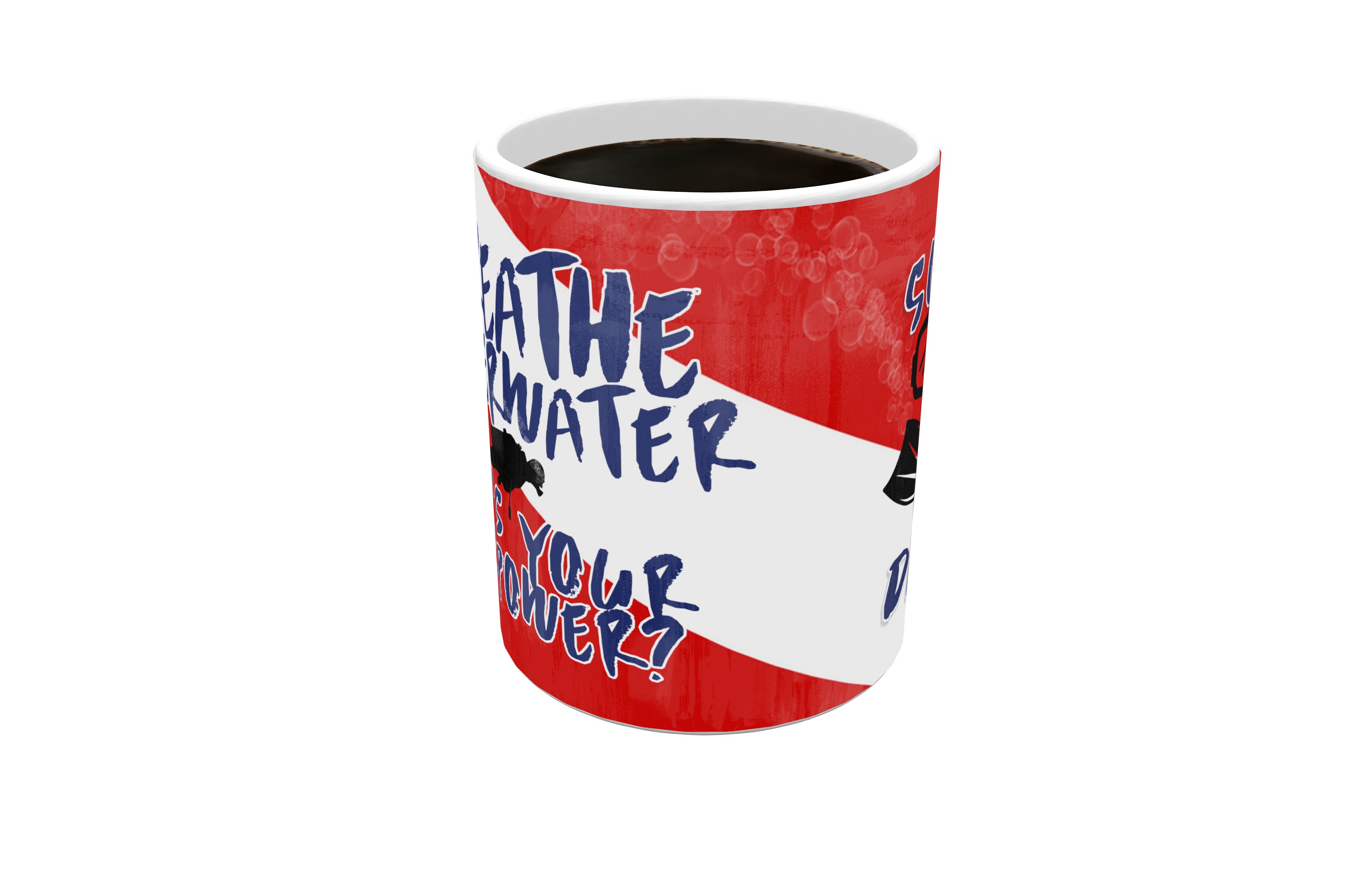 Sports Collection (I Breathe Underwater) Morphing Mugs® Heat-Sensitive Mug MMUG620