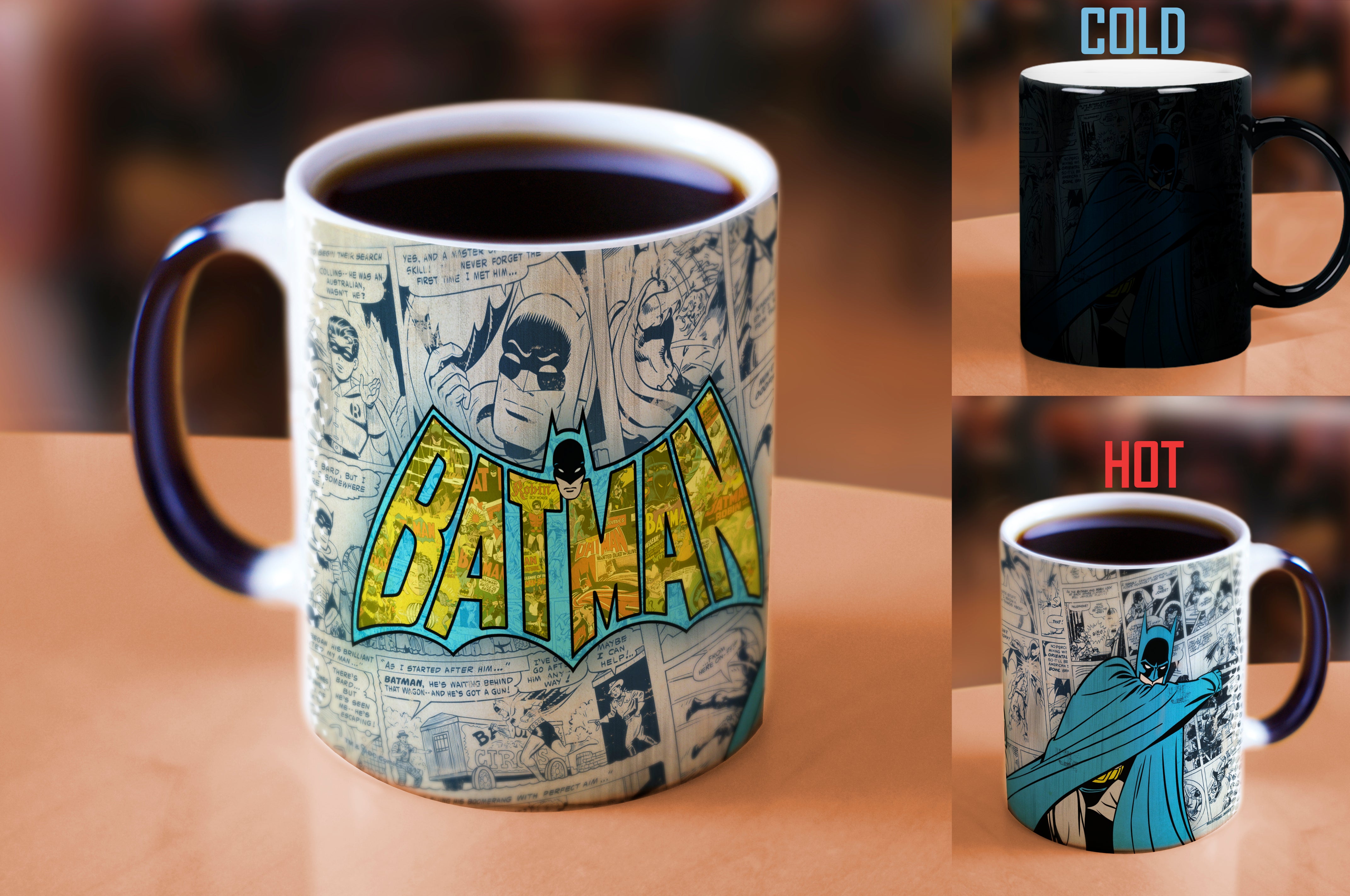 DC Comics (Batman - Retro Logo) Morphing Mugs® Heat-Sensitive Mug MMUG622