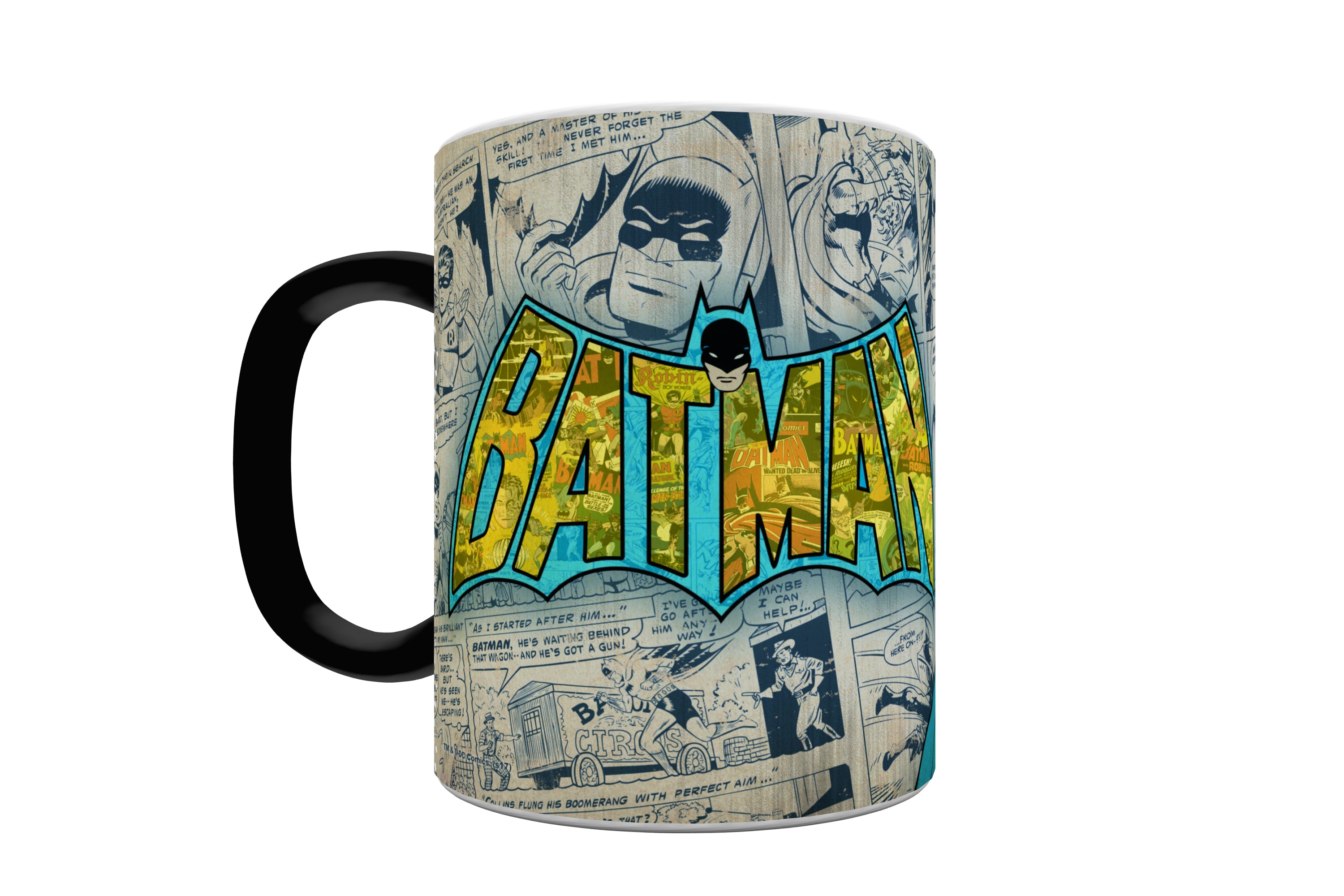 DC Comics (Batman - Retro Logo) Morphing Mugs® Heat-Sensitive Mug MMUG622
