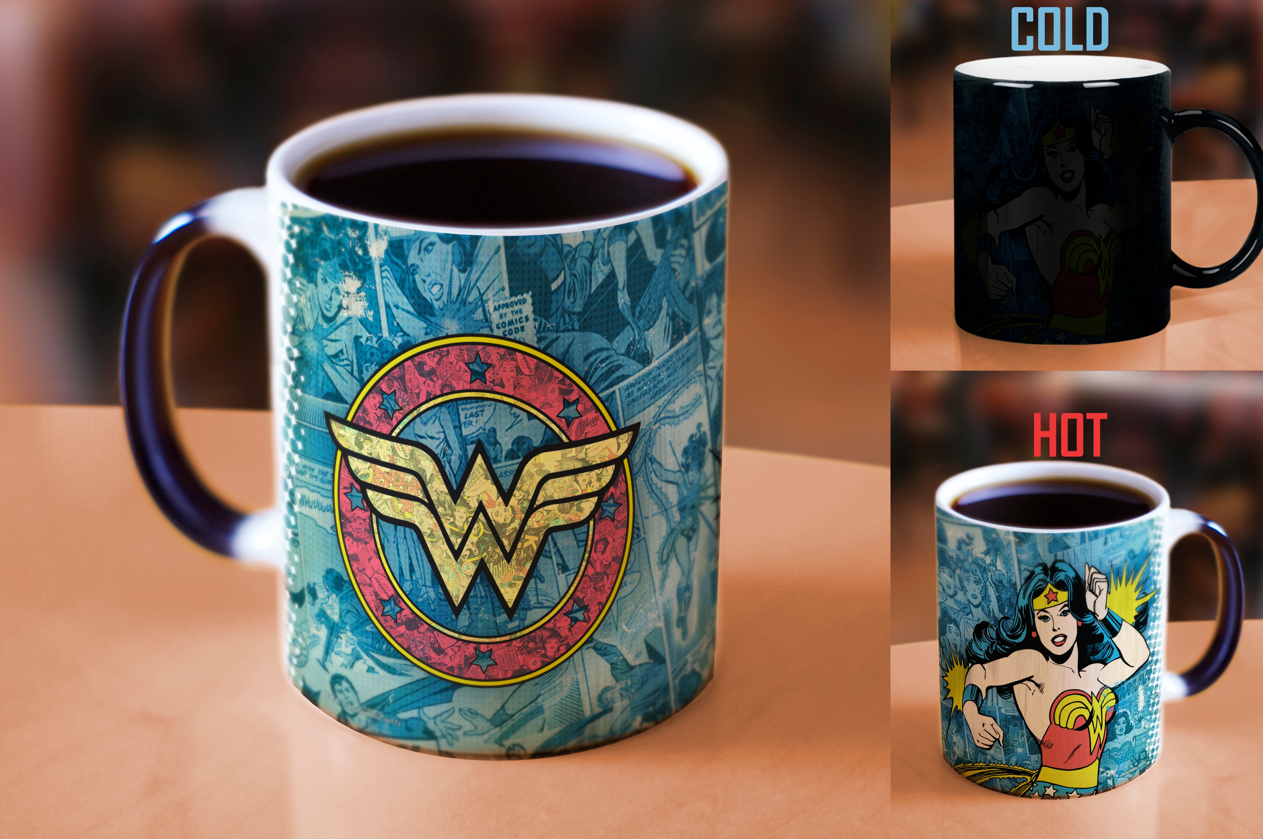 DC Comics (Wonder Woman - Retro Logo) Morphing Mugs® Heat-Sensitive Mug MMUG624