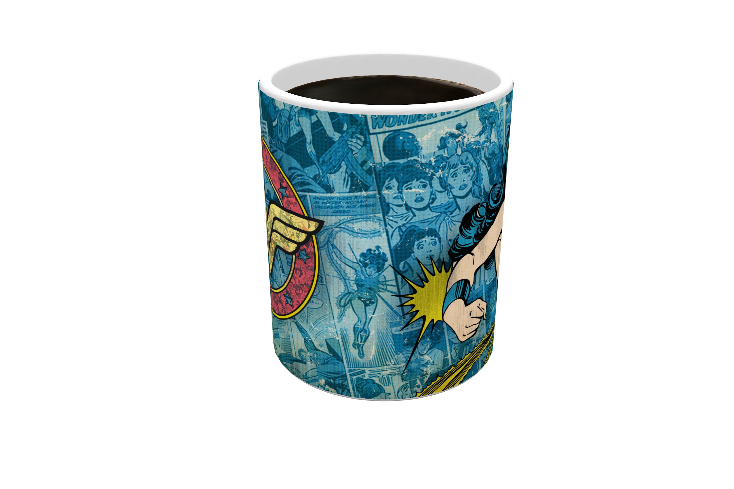 DC Comics (Wonder Woman - Retro Logo) Morphing Mugs® Heat-Sensitive Mug MMUG624