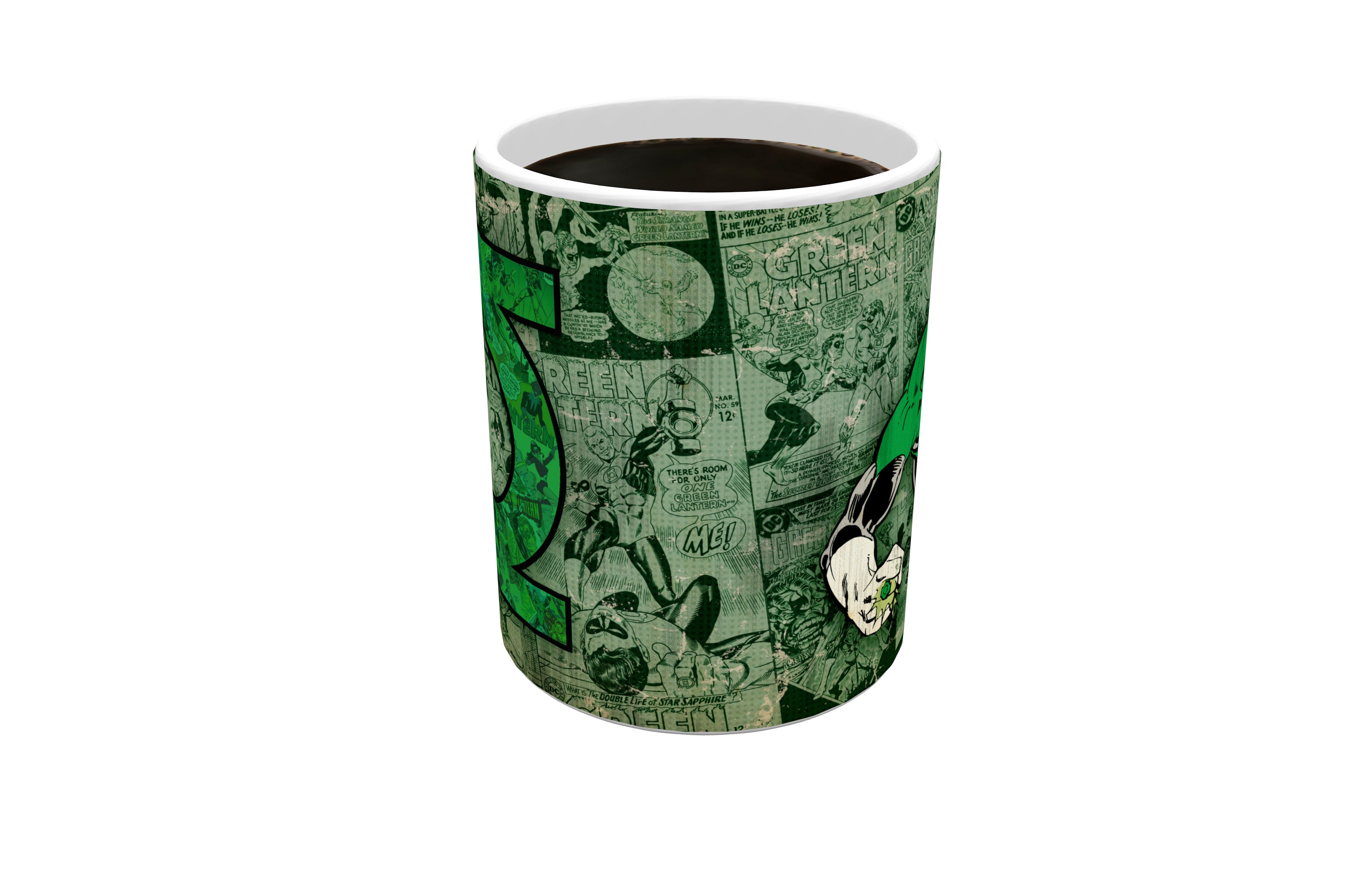 DC Comics (Green Lantern - Retro Logo) Morphing Mugs® Heat-Sensitive Mug MMUG626