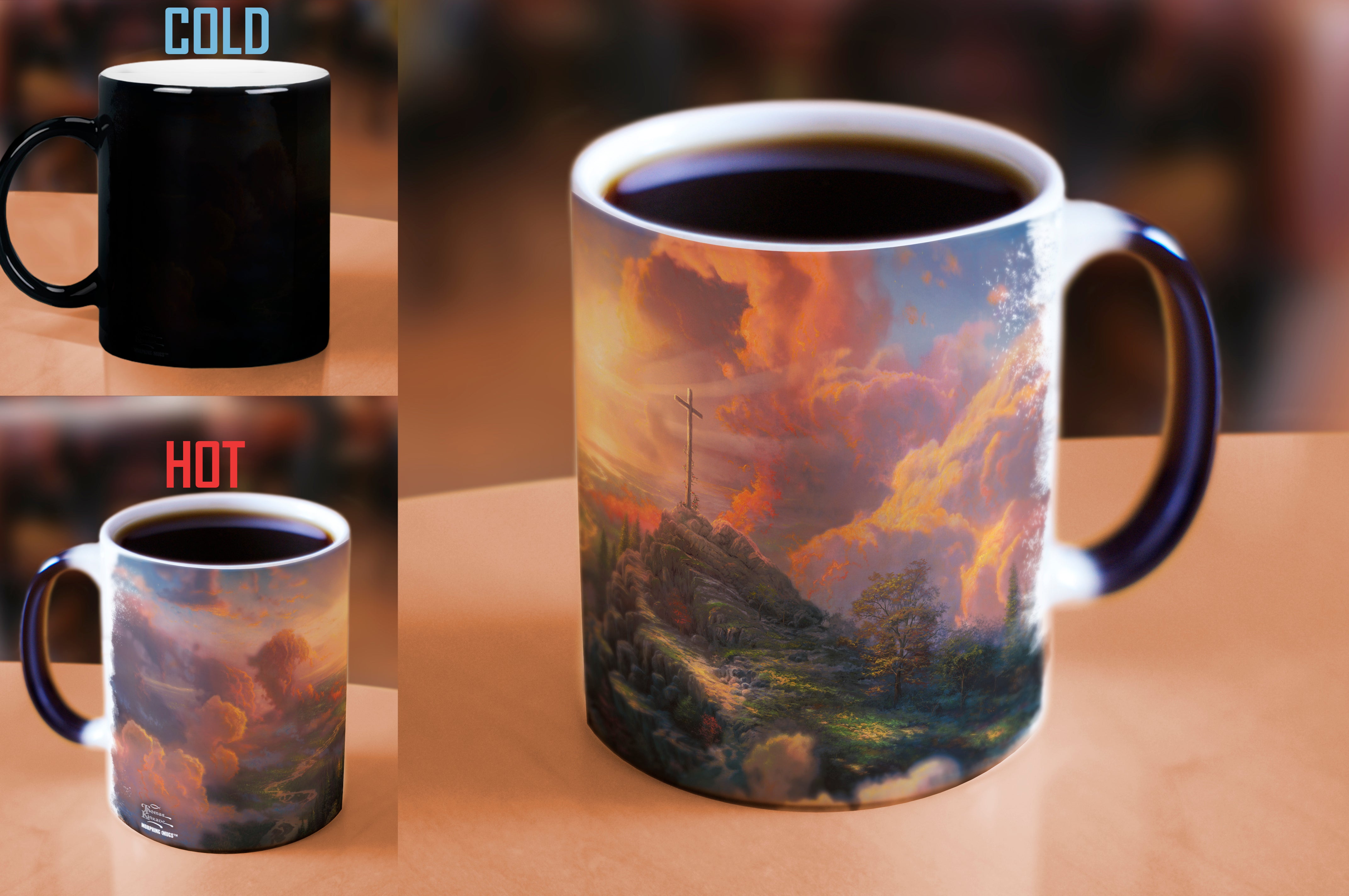 Thomas Kinkade Studios (The Cross) Morphing Mugs® Heat-Sensitive Mug MMUG628