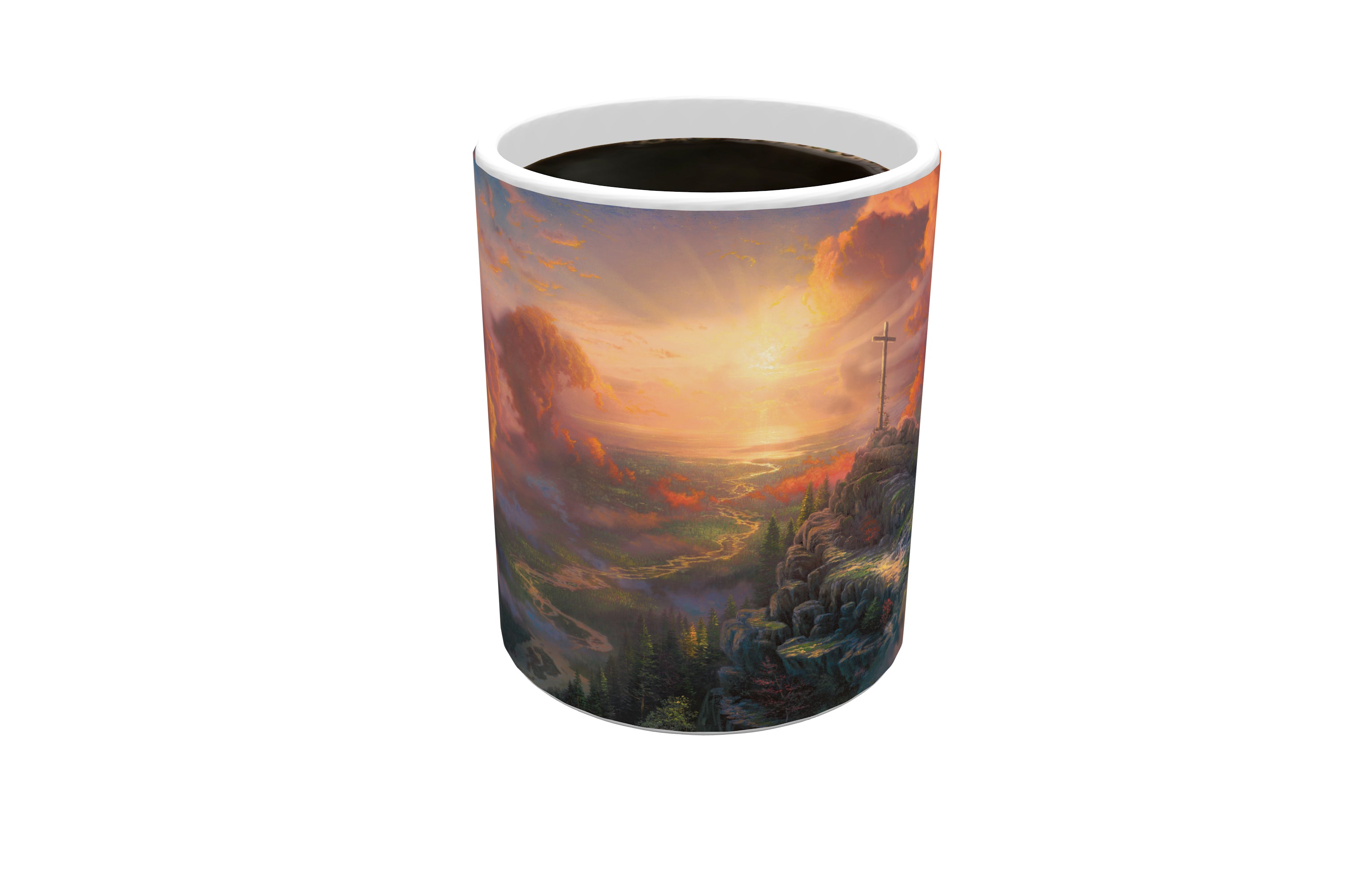Thomas Kinkade Studios (The Cross) Morphing Mugs® Heat-Sensitive Mug MMUG628