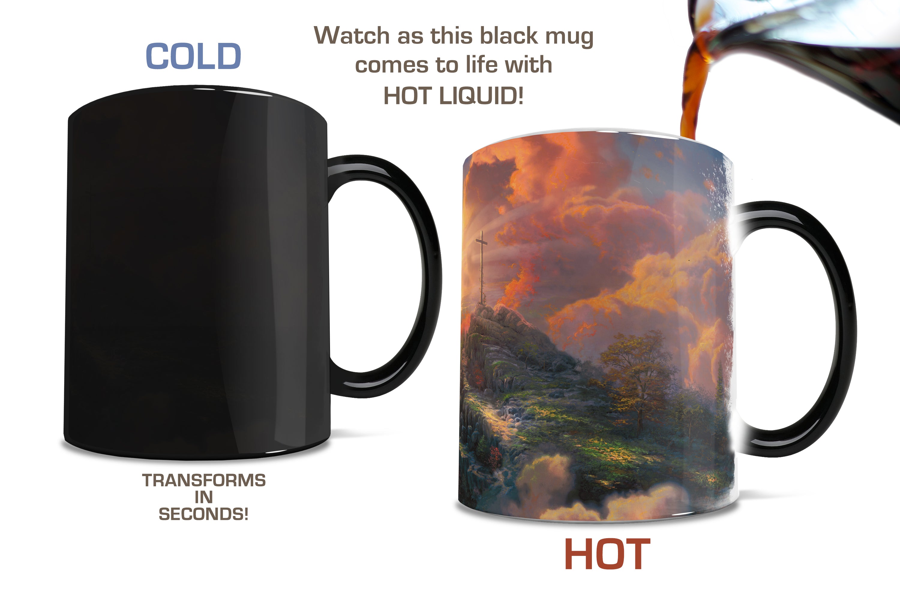 Thomas Kinkade Studios (The Cross) Morphing Mugs® Heat-Sensitive Mug MMUG628