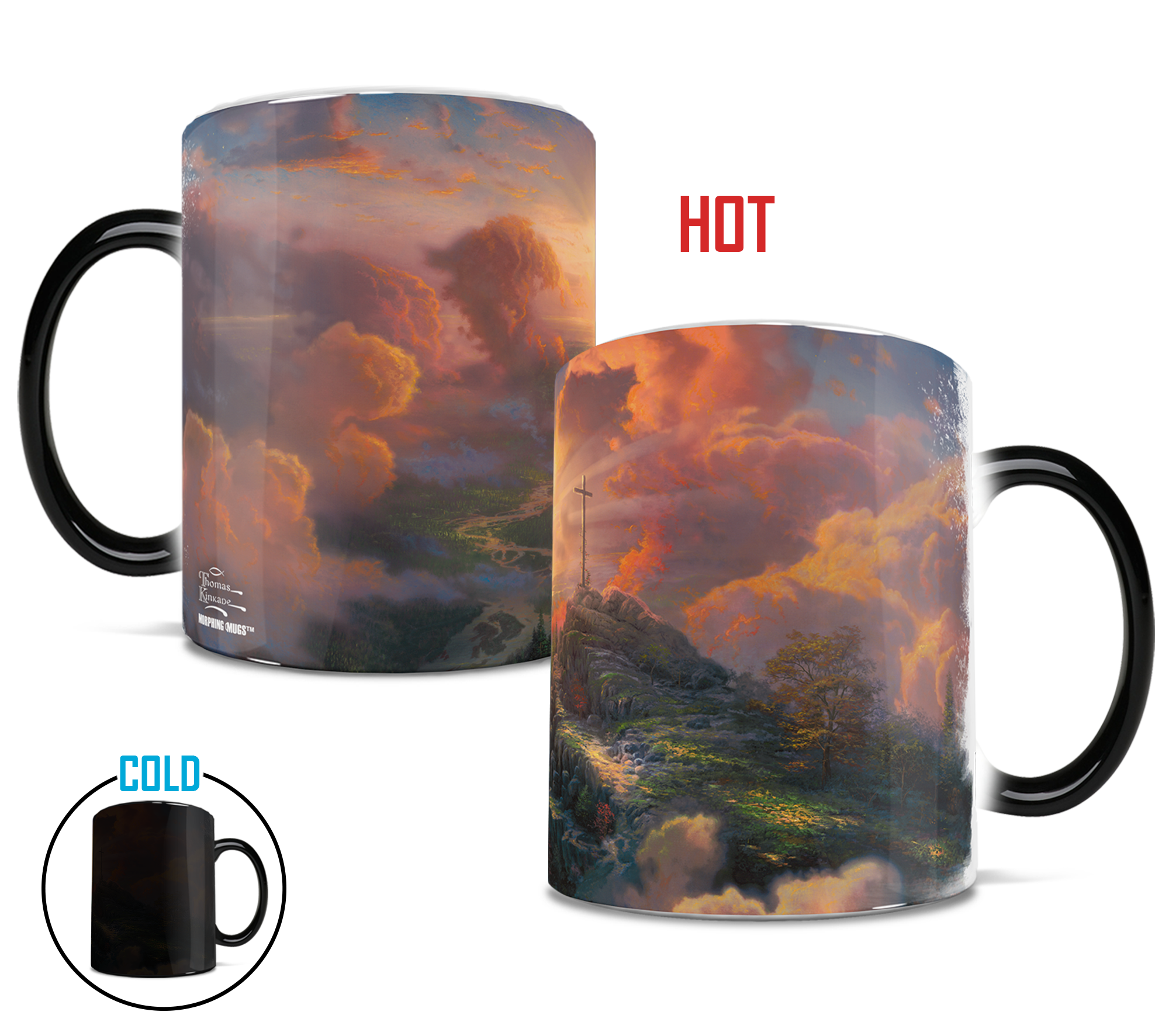 Thomas Kinkade (The Cross) Morphing Mugs® Heat-Sensitive Mug MMUG628