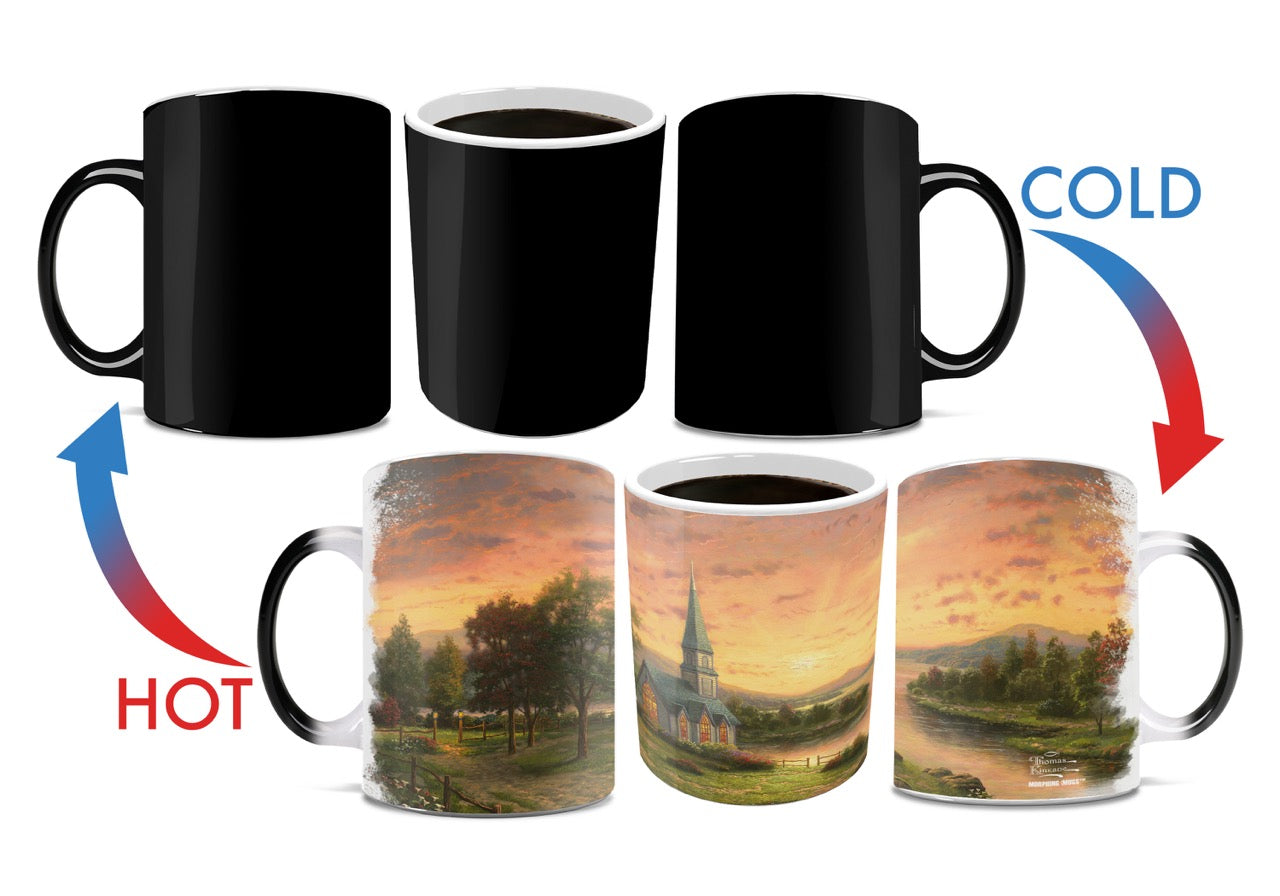 Thomas Kinkade Studios (Sunrise Chapel) Morphing Mugs® Heat-Sensitive Mug MMUG629