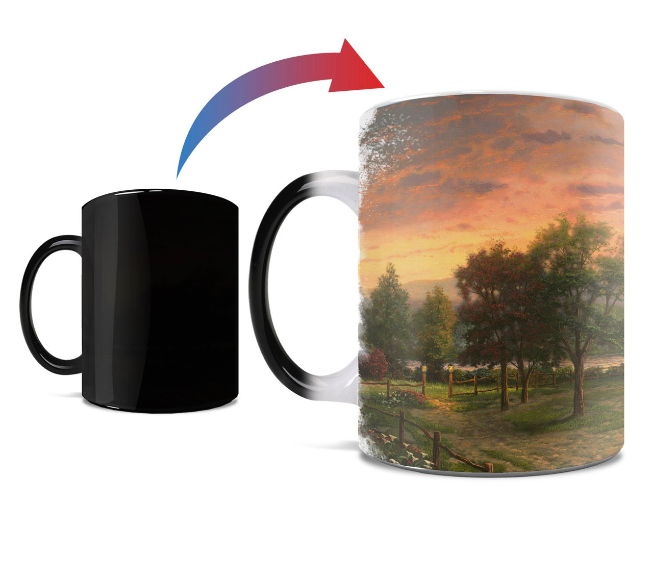 Thomas Kinkade Studios (Sunrise Chapel) Morphing Mugs® Heat-Sensitive Mug MMUG629