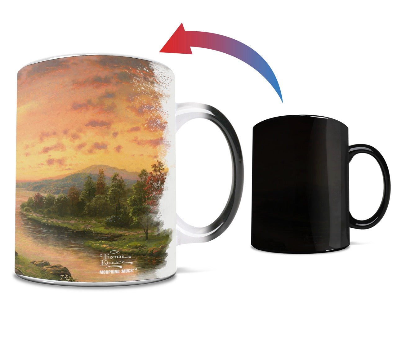 Thomas Kinkade Studios (Sunrise Chapel) Morphing Mugs® Heat-Sensitive Mug MMUG629