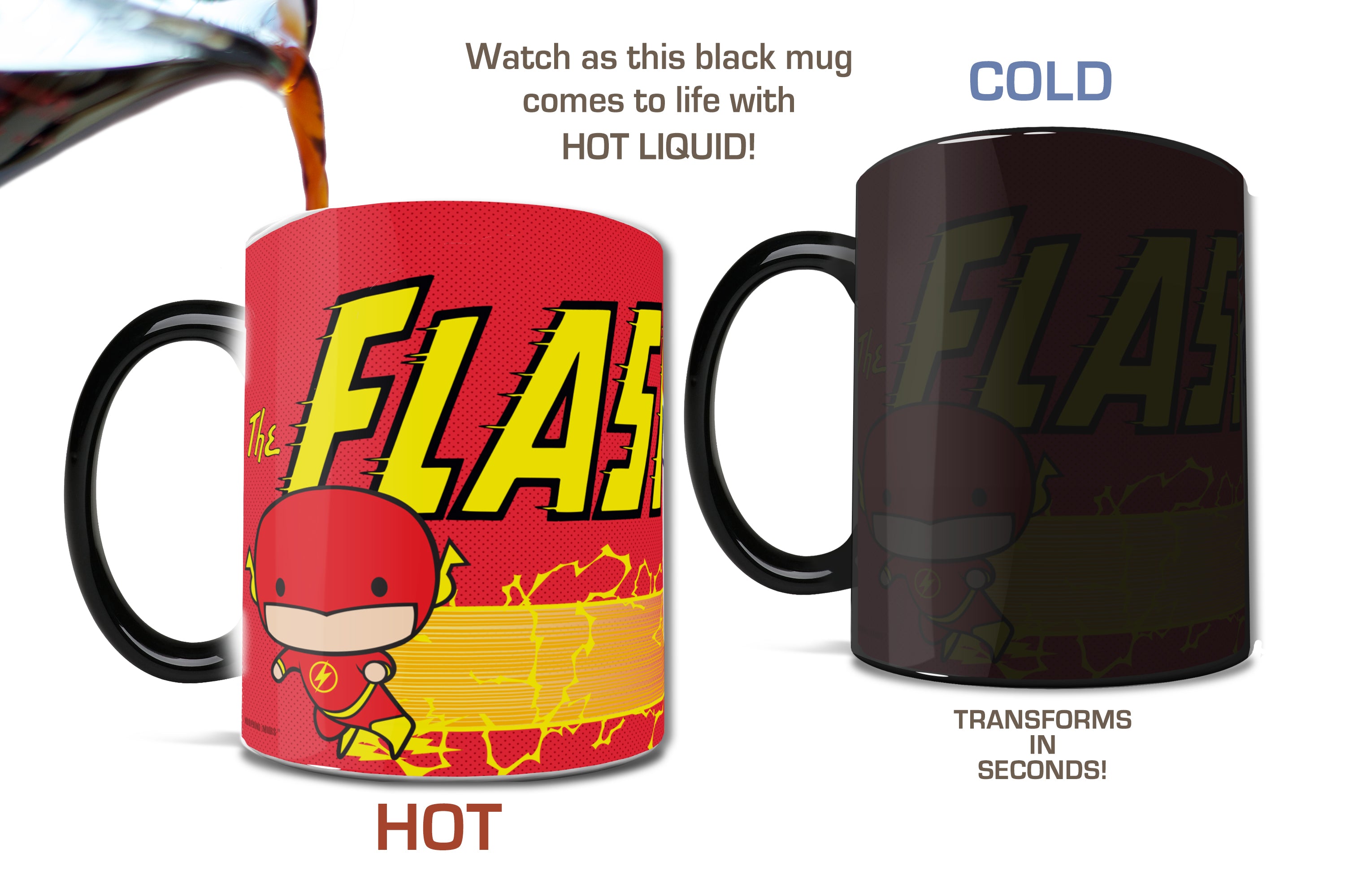 DC Comics (Justice League - Flash Cartoon) Morphing Mugs® Heat-Sensitive Mug MMUG641