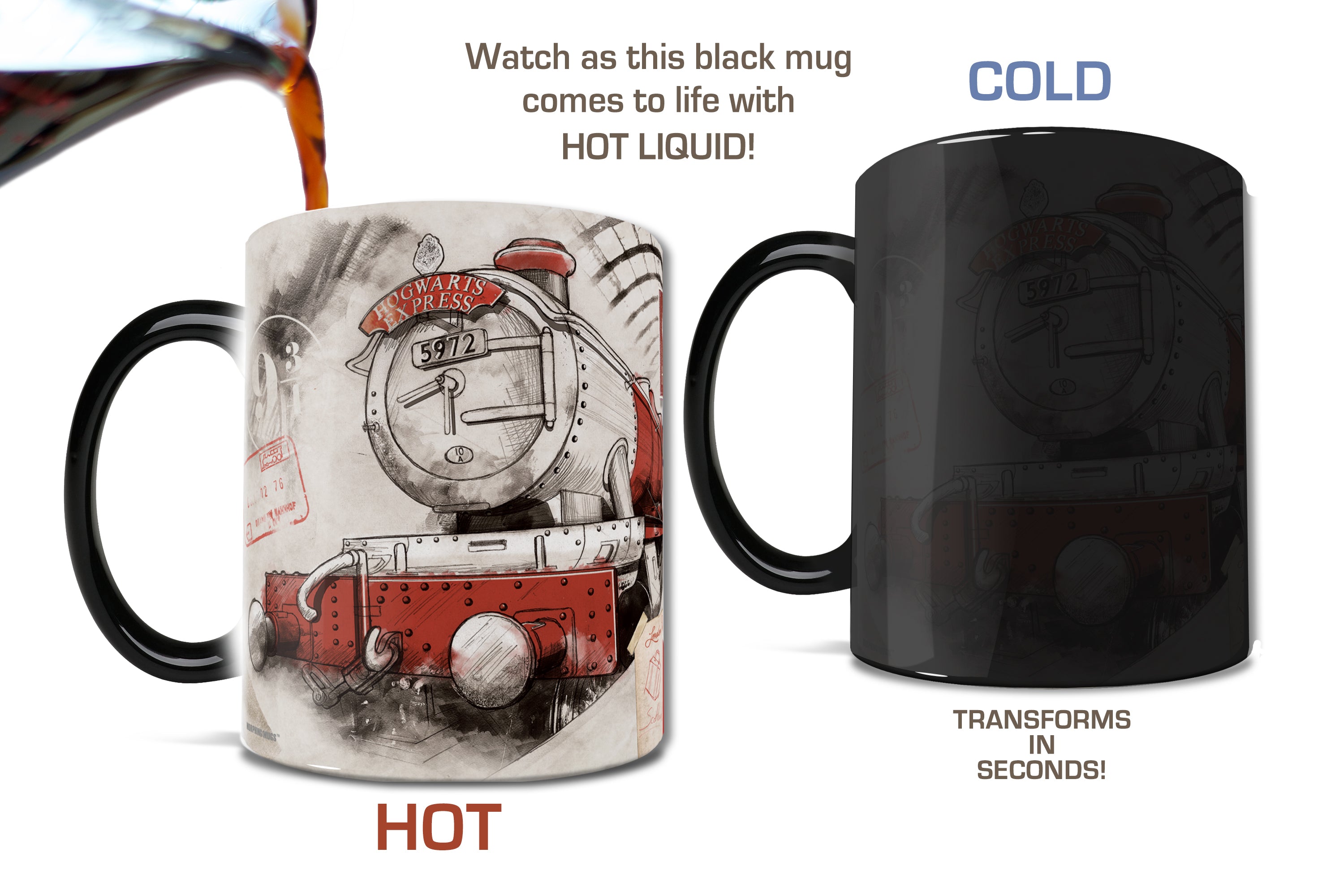 Harry Potter (Platform 9¾ Hogwarts Express)  Morphing Mugs® Heat-Sensitive Mug MMUG649