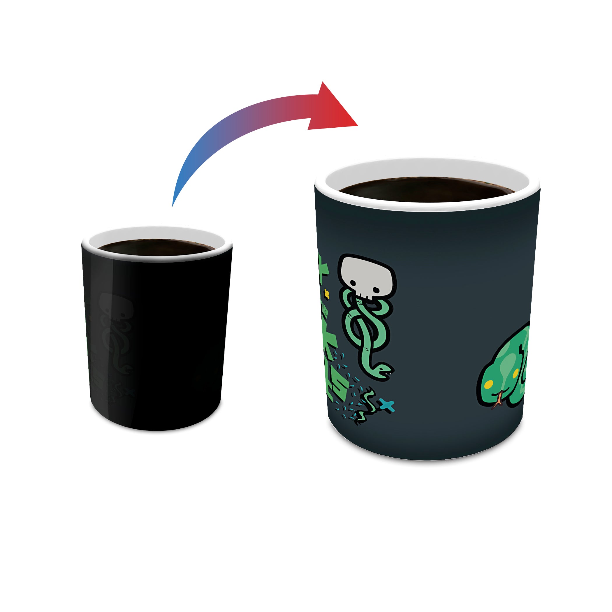 Harry Potter (Cartoon Voldemort - Dark Arts)  Morphing Mugs® Heat-Sensitive Mug MMUG652