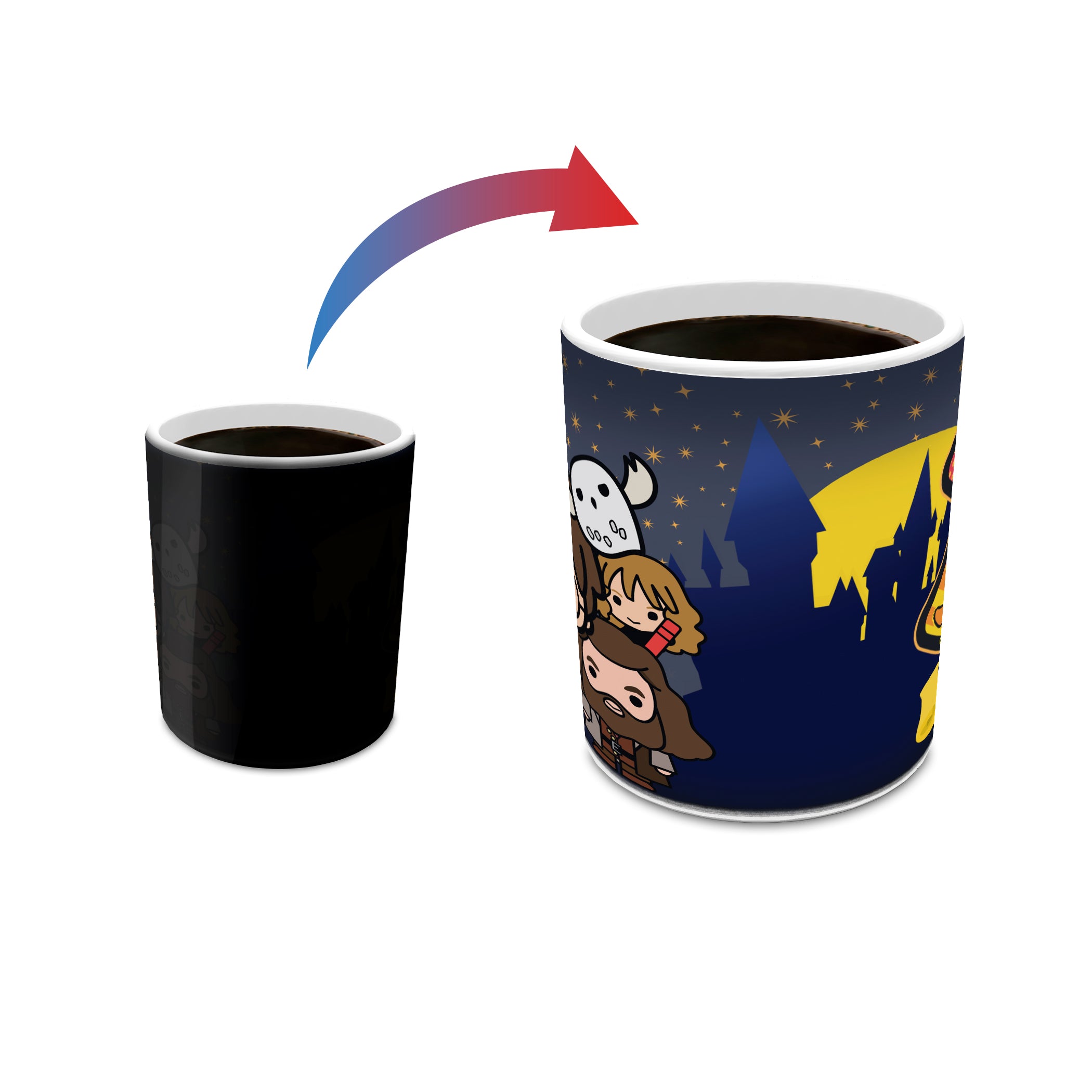 Harry Potter (Cartoon Hogwarts) Morphing Mugs® Heat-Sensitive Mug MMUG657