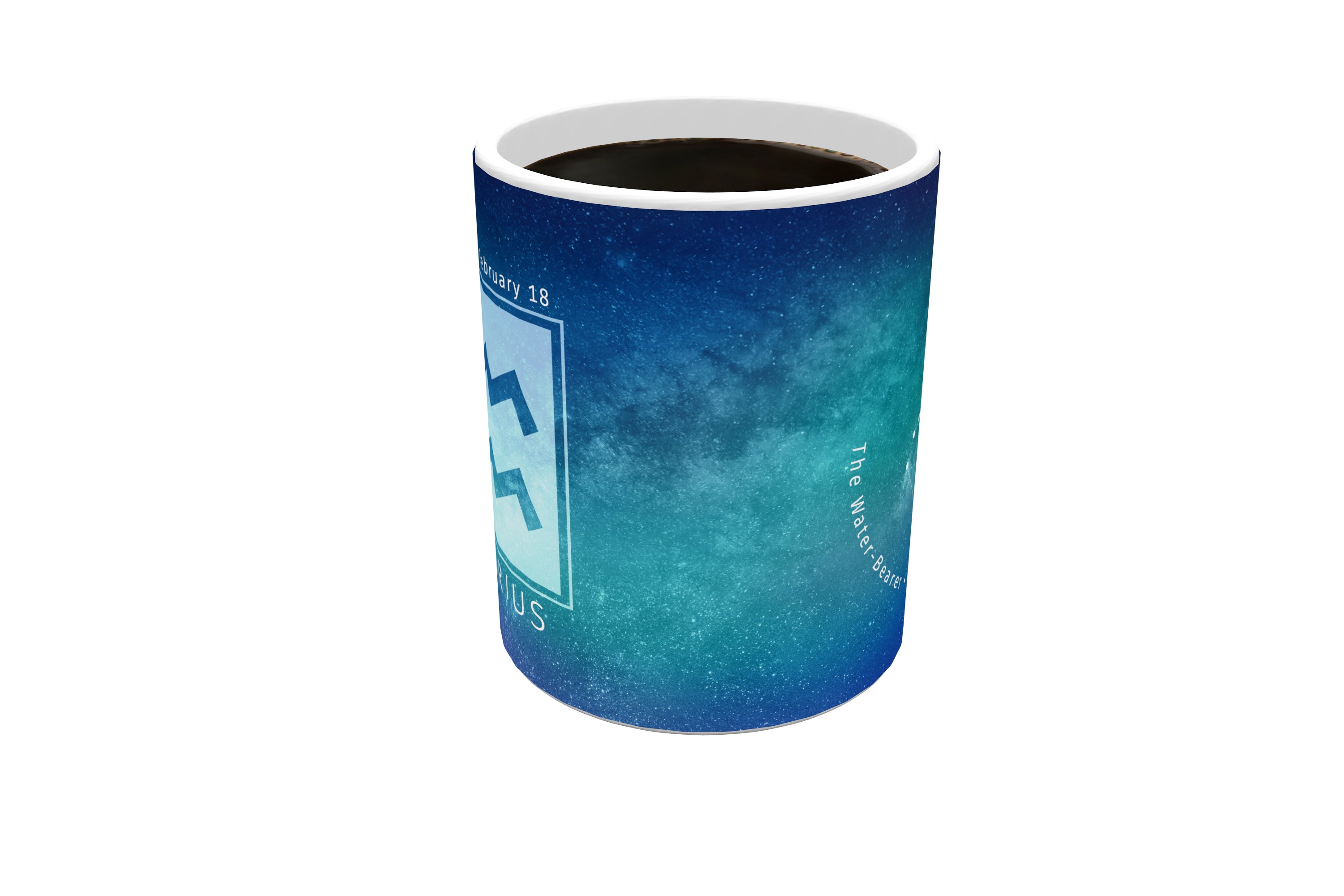 Zodiac Collection (Aquarius) Morphing Mugs® Heat-Sensitive Mug MMUG667