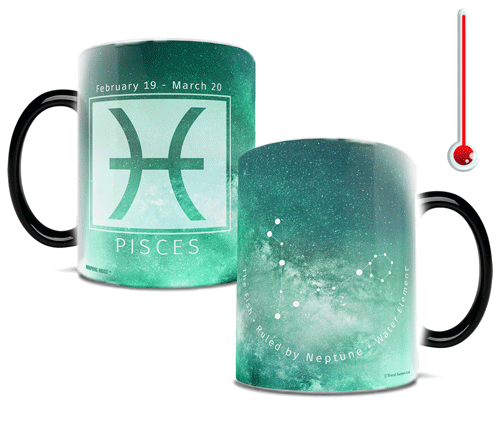 Zodiac Collection (Pisces) Morphing Mugs® Heat-Sensitive Mug MMUG668