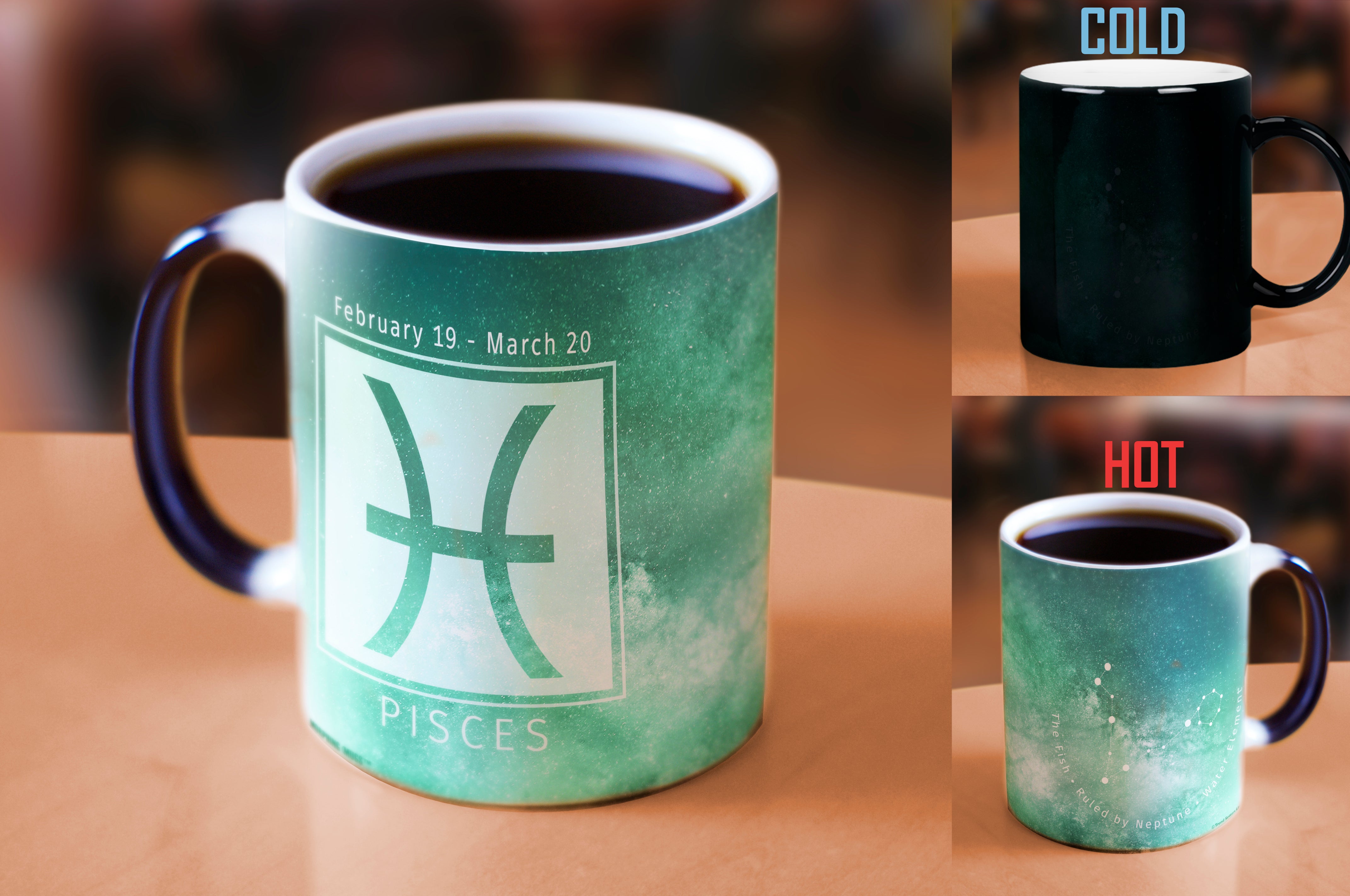 Zodiac Collection (Pisces) Morphing Mugs® Heat-Sensitive Mug MMUG668
