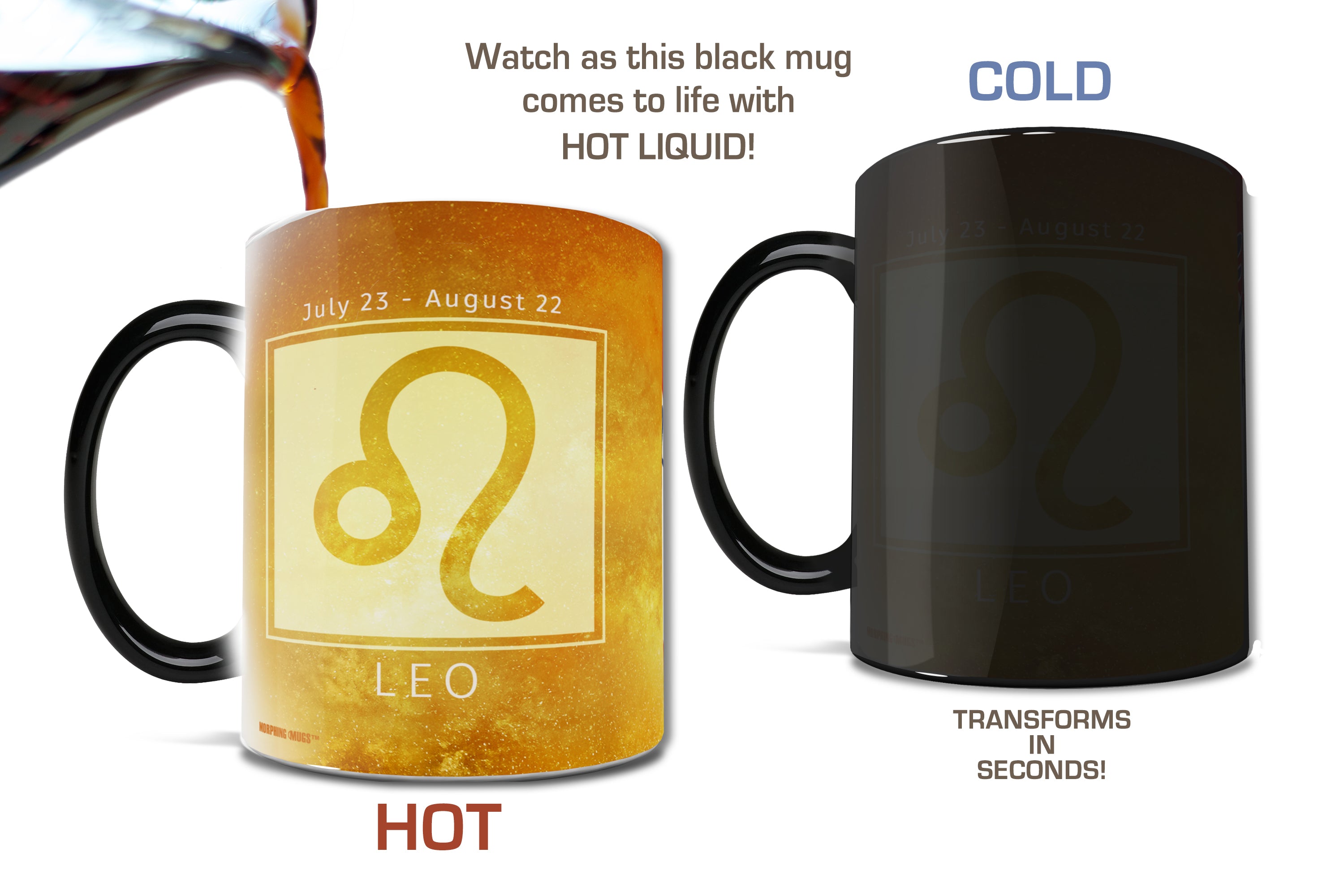 Zodiac Collection (Leo) Morphing Mugs® Heat-Sensitive Mug MMUG673