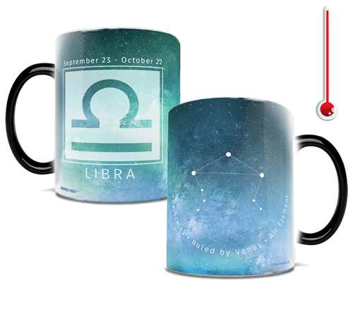 Zodiac Collection (Libra) Morphing Mugs® Heat-Sensitive Mug MMUG675