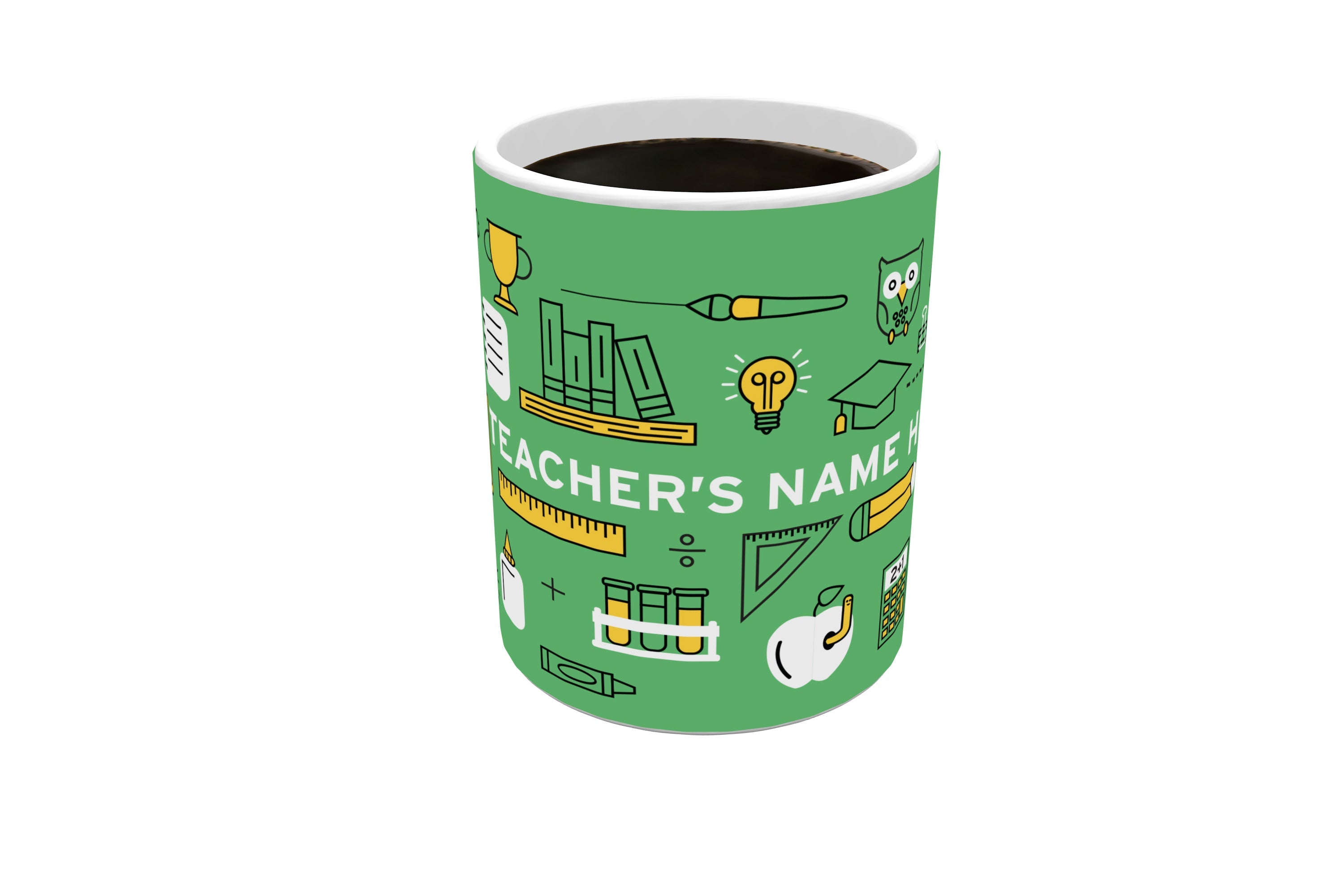 Careers Collection (Teacher Iconic - Personalized) Morphing Mugs® Heat-Sensitive Mug MMUG680