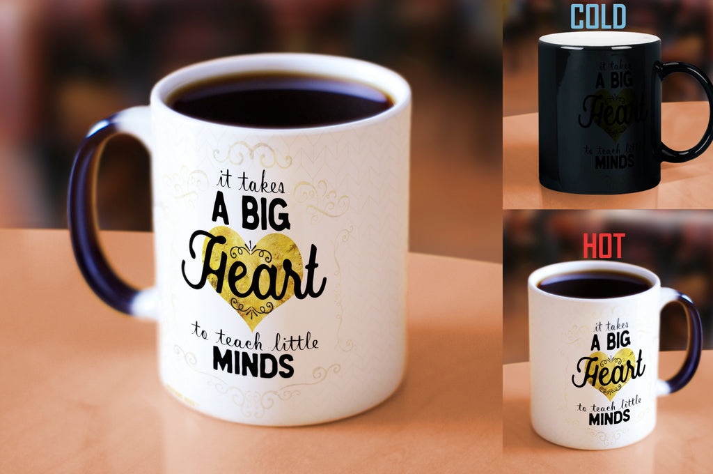 Career Collection (Teacher - It Takes a Big Heart) Morphing Mugs® Heat-Sensitive Mug MMUG681