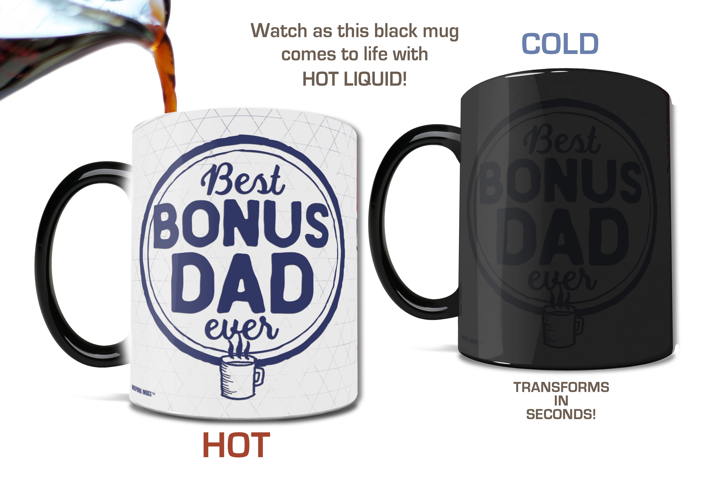 Parent Collection (Best Bonus Dad Ever) Morphing Mugs® Heat-Sensitive Mug MMUG688