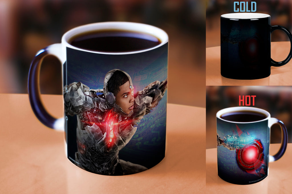 Justice League (Cyborg Logo) Morphing Mugs®  Heat-Sensitive Mug MMUG706