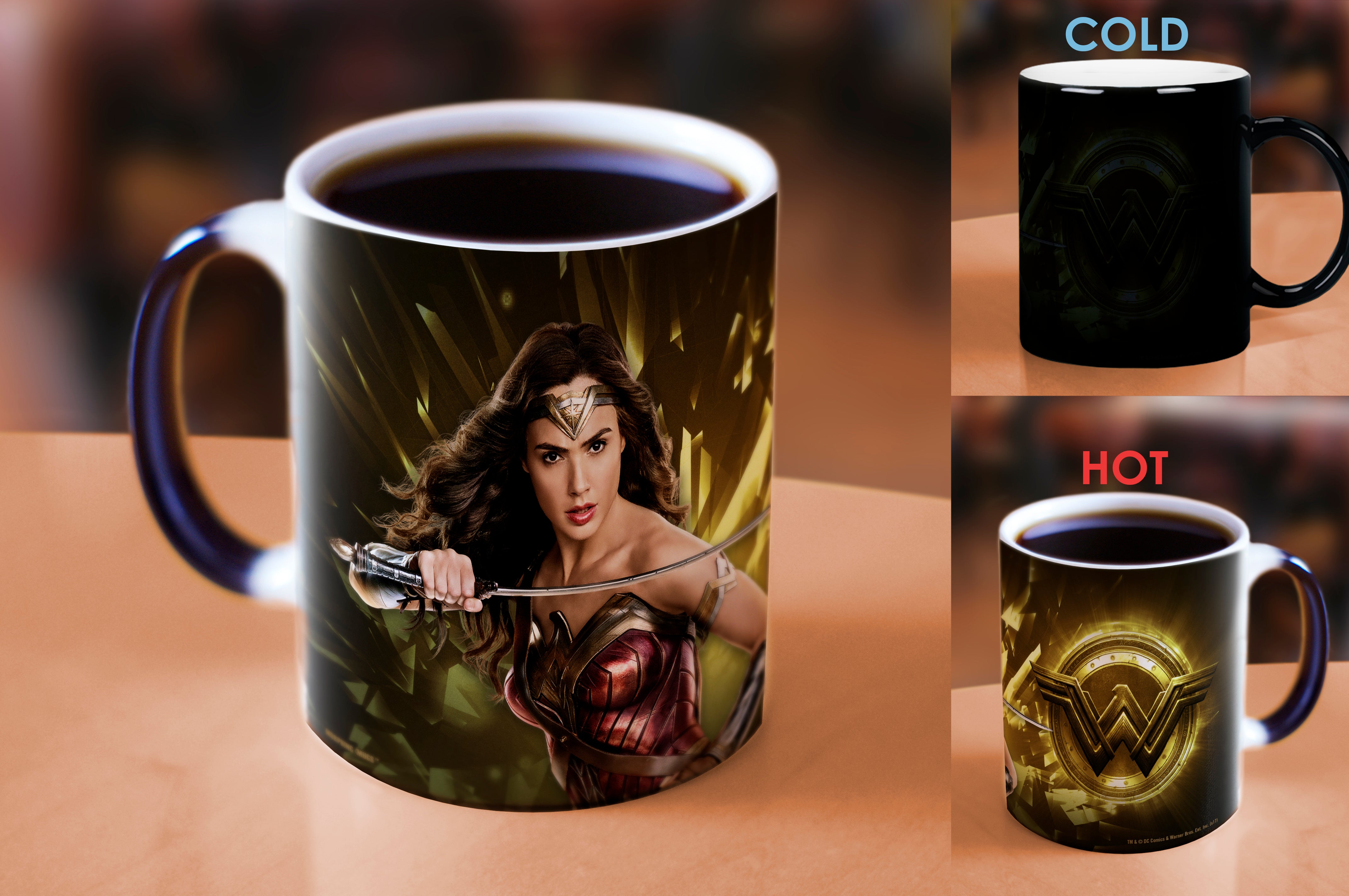 Justice League (Wonder Woman Logo) Morphing Mugs®  Heat-Sensitive Mug MMUG709