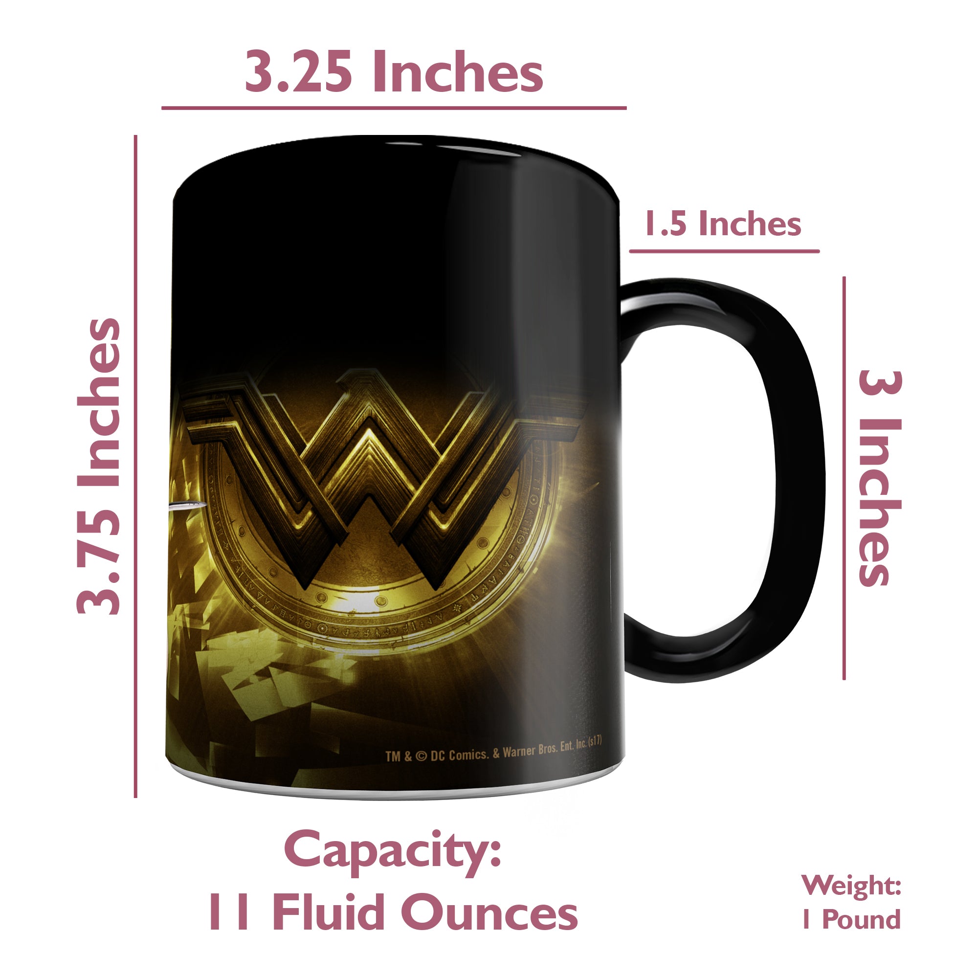 Justice League (Wonder Woman Logo) Morphing Mugs®  Heat-Sensitive Mug MMUG709