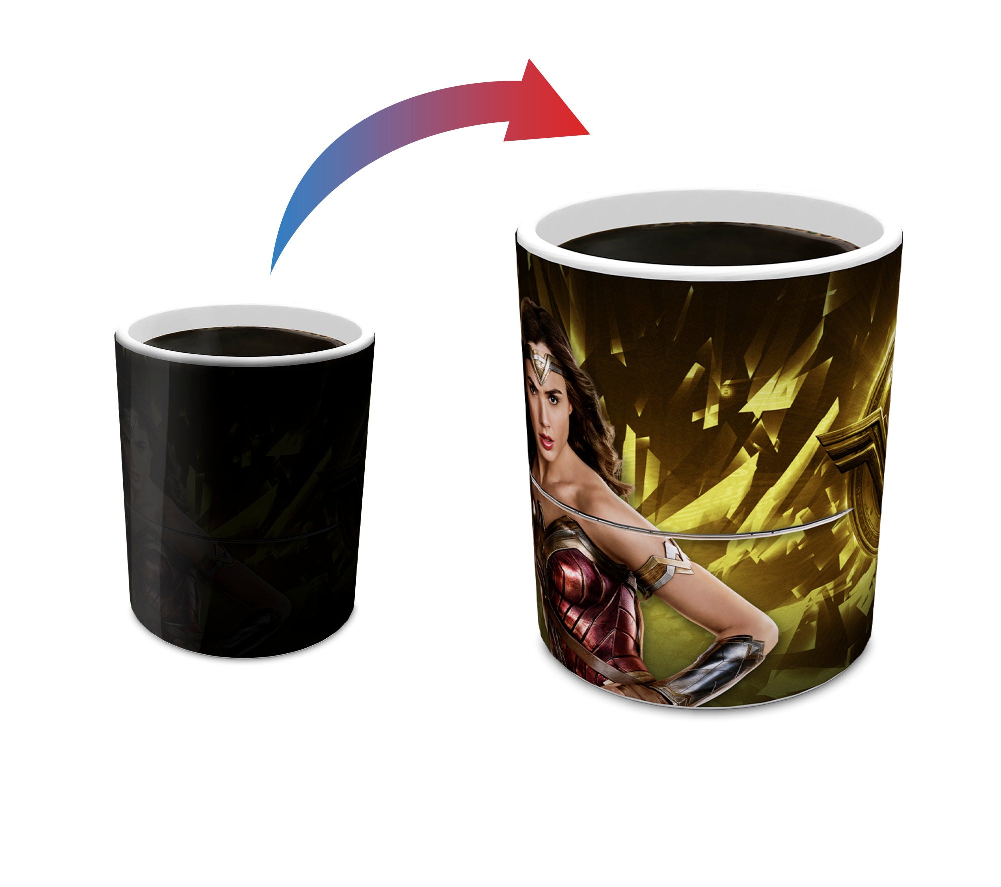 Justice League (Wonder Woman Logo) Morphing Mugs®  Heat-Sensitive Mug MMUG709