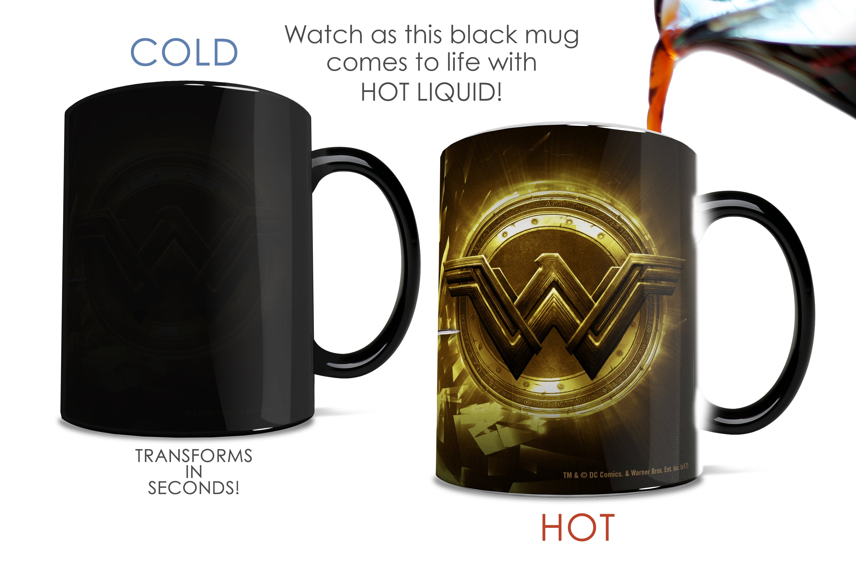 Justice League (Wonder Woman Logo) Morphing Mugs®  Heat-Sensitive Mug MMUG709