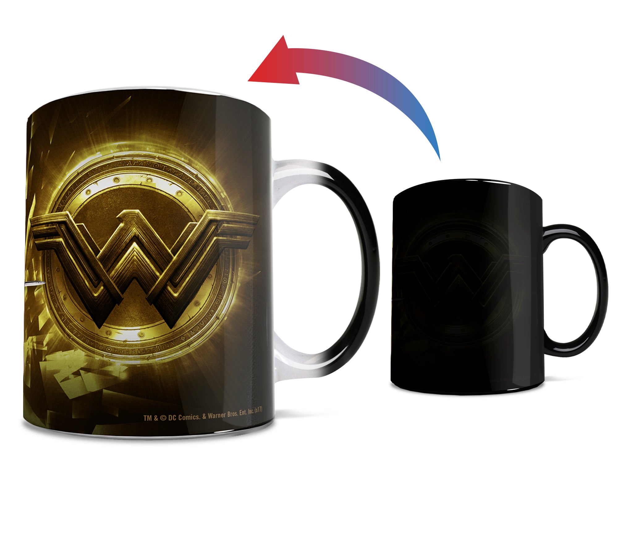 Justice League (Wonder Woman Logo) Morphing Mugs®  Heat-Sensitive Mug MMUG709