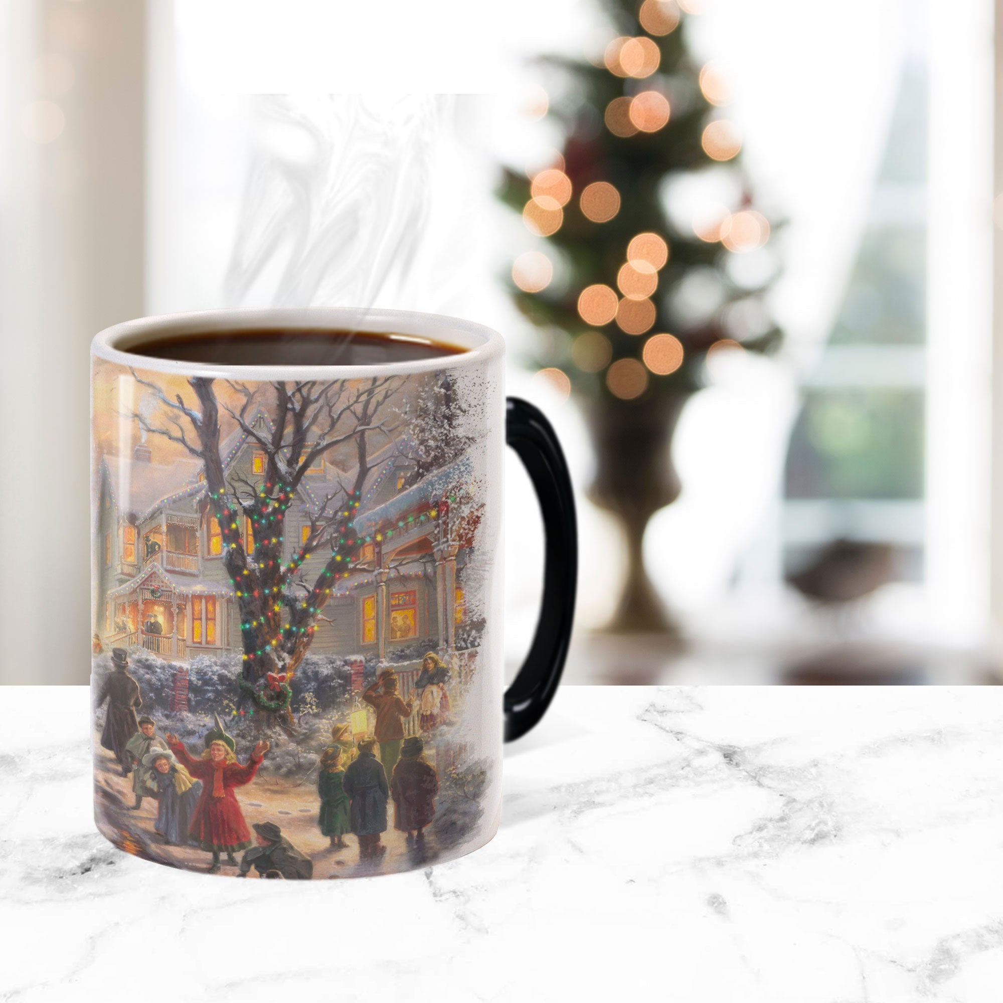 Thomas Kinkade Studios (A Victorian Christmas)  Morphing Mugs® Heat-Sensitive Mug MMUG711