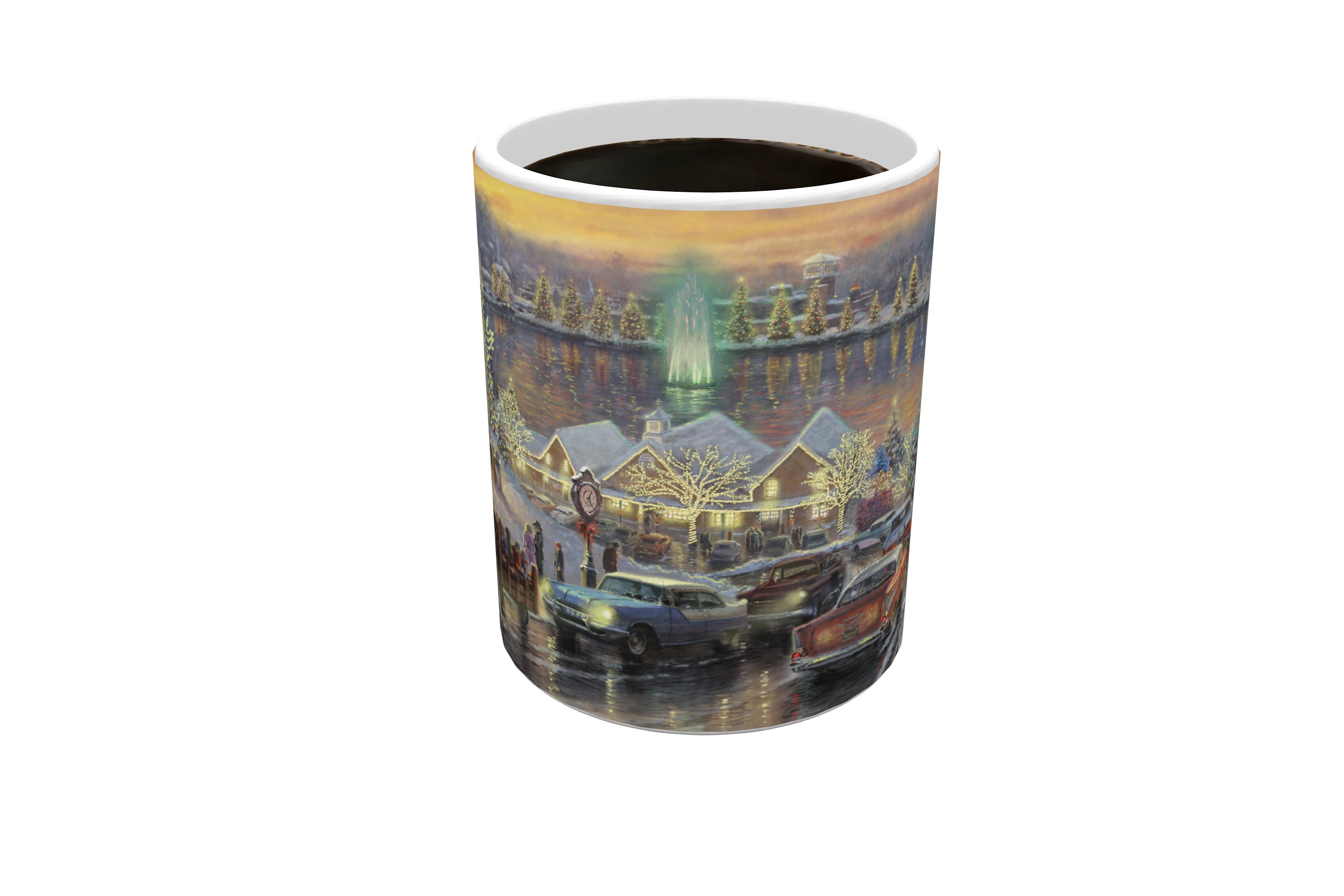 Thomas Kinkade Studios (The Lights of Christmastown)  Morphing Mugs® Heat-Sensitive Mug MMUG713