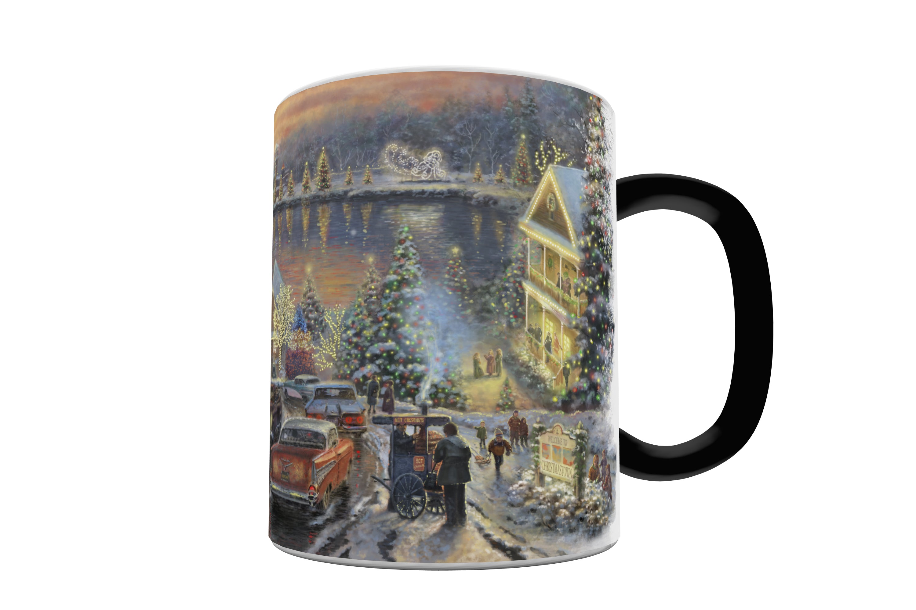 Thomas Kinkade Studios (The Lights of Christmastown)  Morphing Mugs® Heat-Sensitive Mug MMUG713