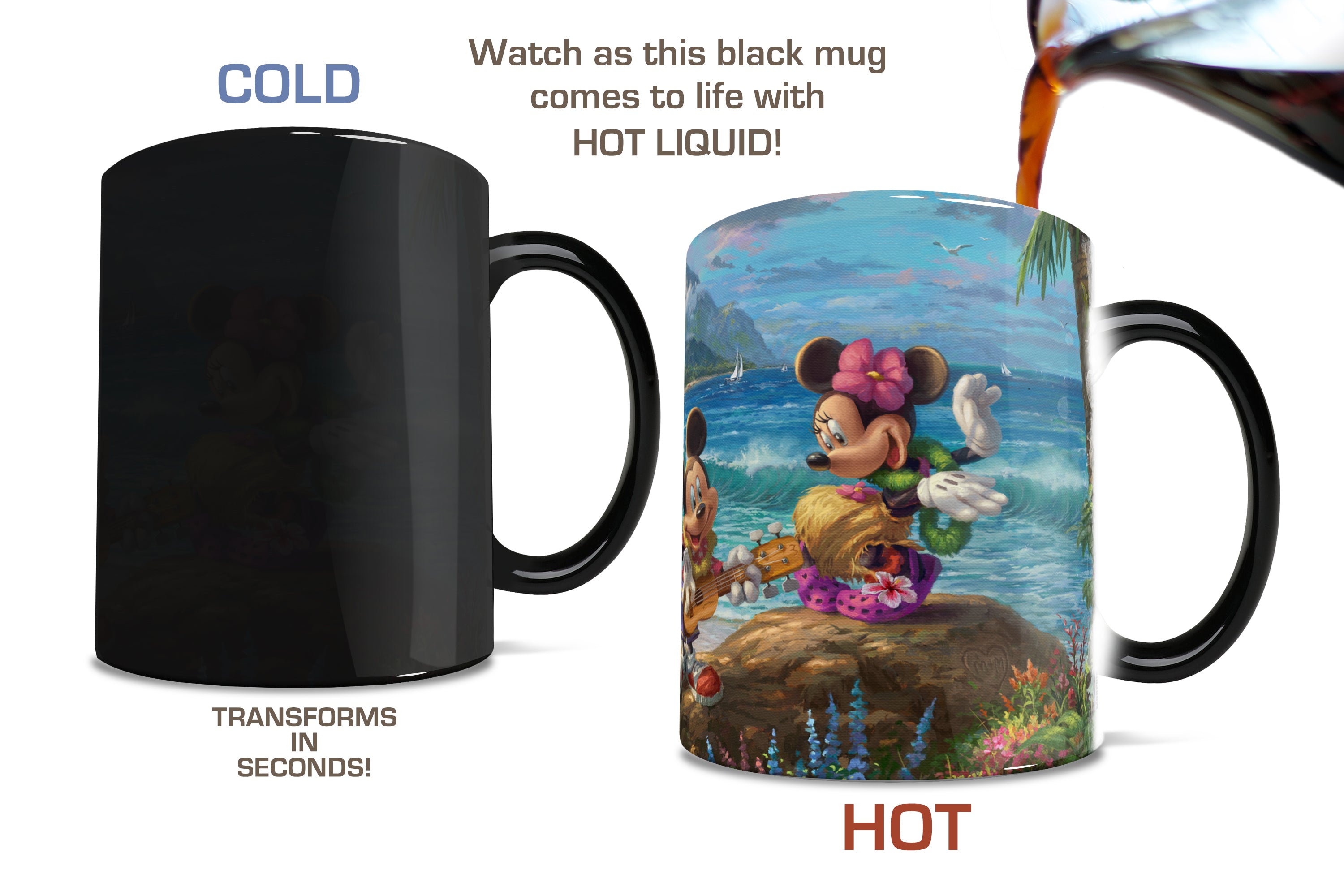 Disney (Mickey and Minnie Mouse - Hawaii) Morphing Mugs® Heat-Sensitive Mug MMUG714