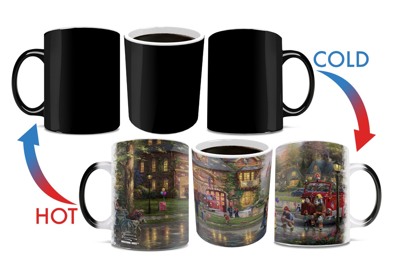 Thomas Kinkade Studios (Hometown Firehouse) Morphing Mugs® Heat-Sensitive Mug MMUG715