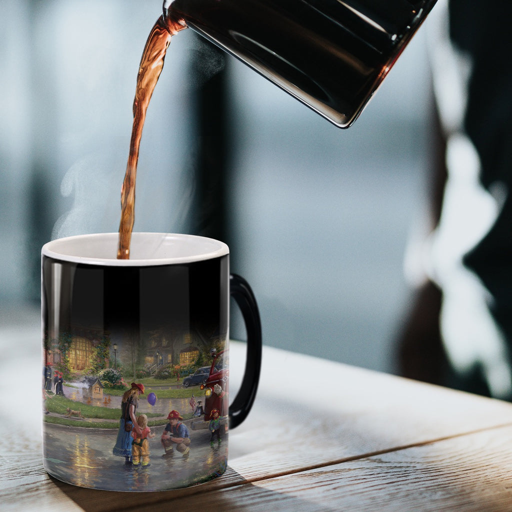 Thomas Kinkade Studios (Hometown Firehouse) Morphing Mugs® Heat-Sensitive Mug MMUG715