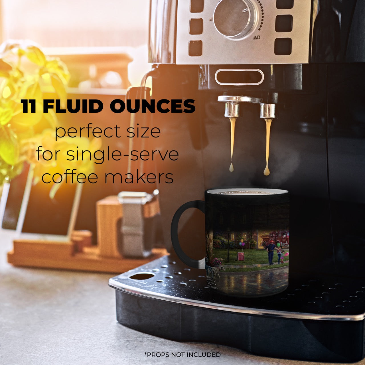 Thomas Kinkade Studios (Hometown Firehouse) Morphing Mugs® Heat-Sensitive Mug MMUG715