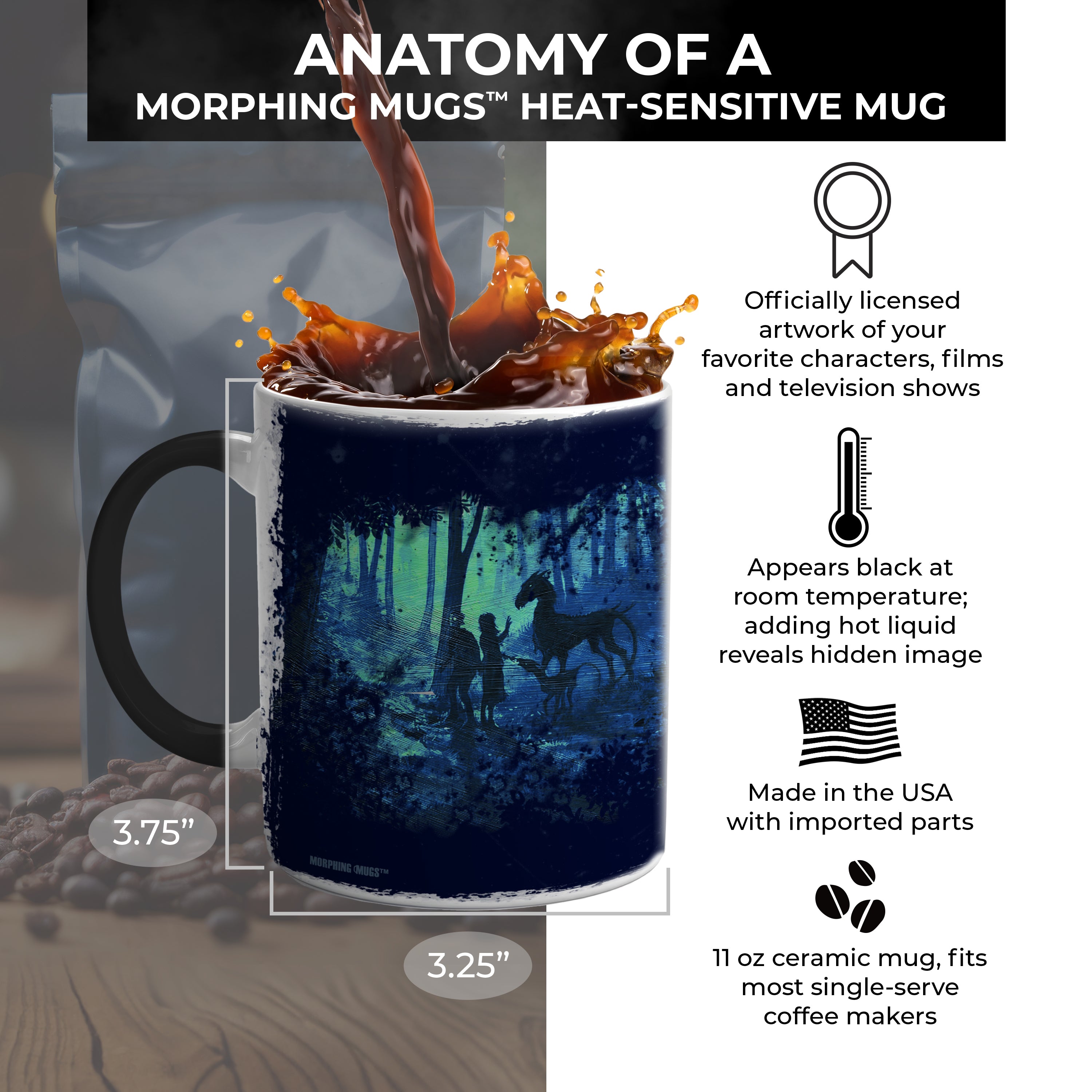Harry Potter (Thestrals) Morphing Mugs® Heat-Sensitive Mug MMUG728