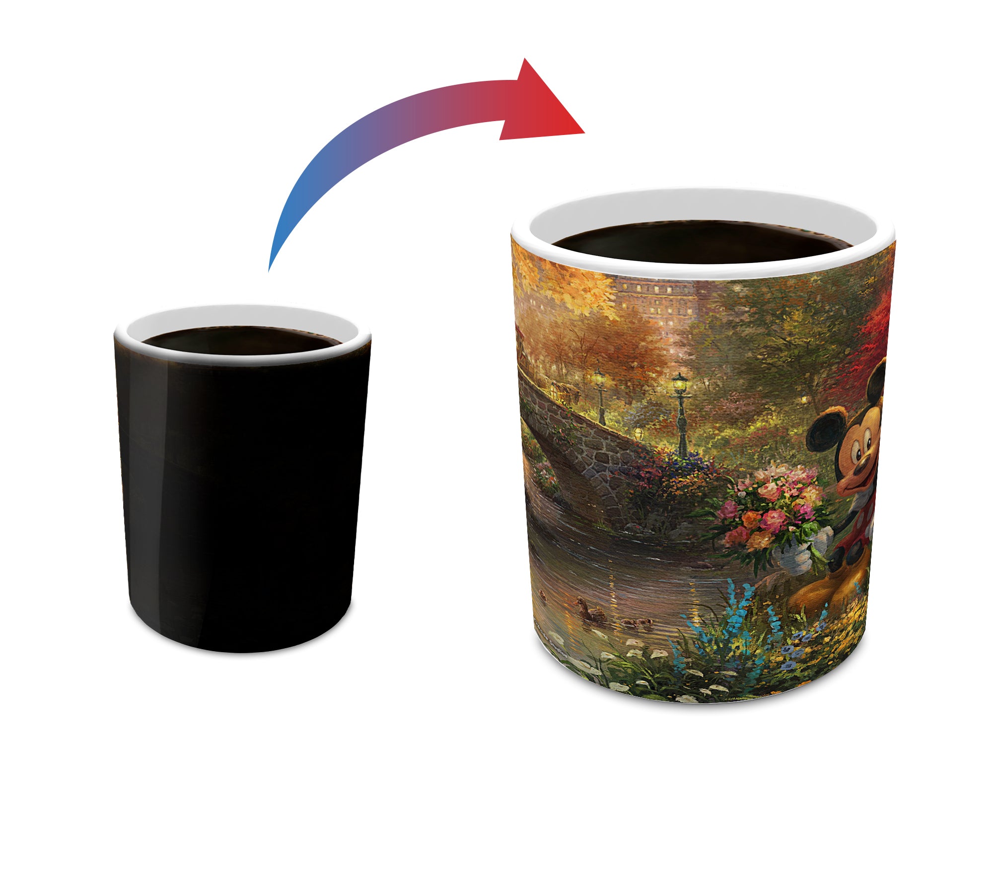 Disney (Mickey and Minnie Mouse - Sweetheart Central Park) Morphing Mugs® Heat-Sensitive Mug MMUG738