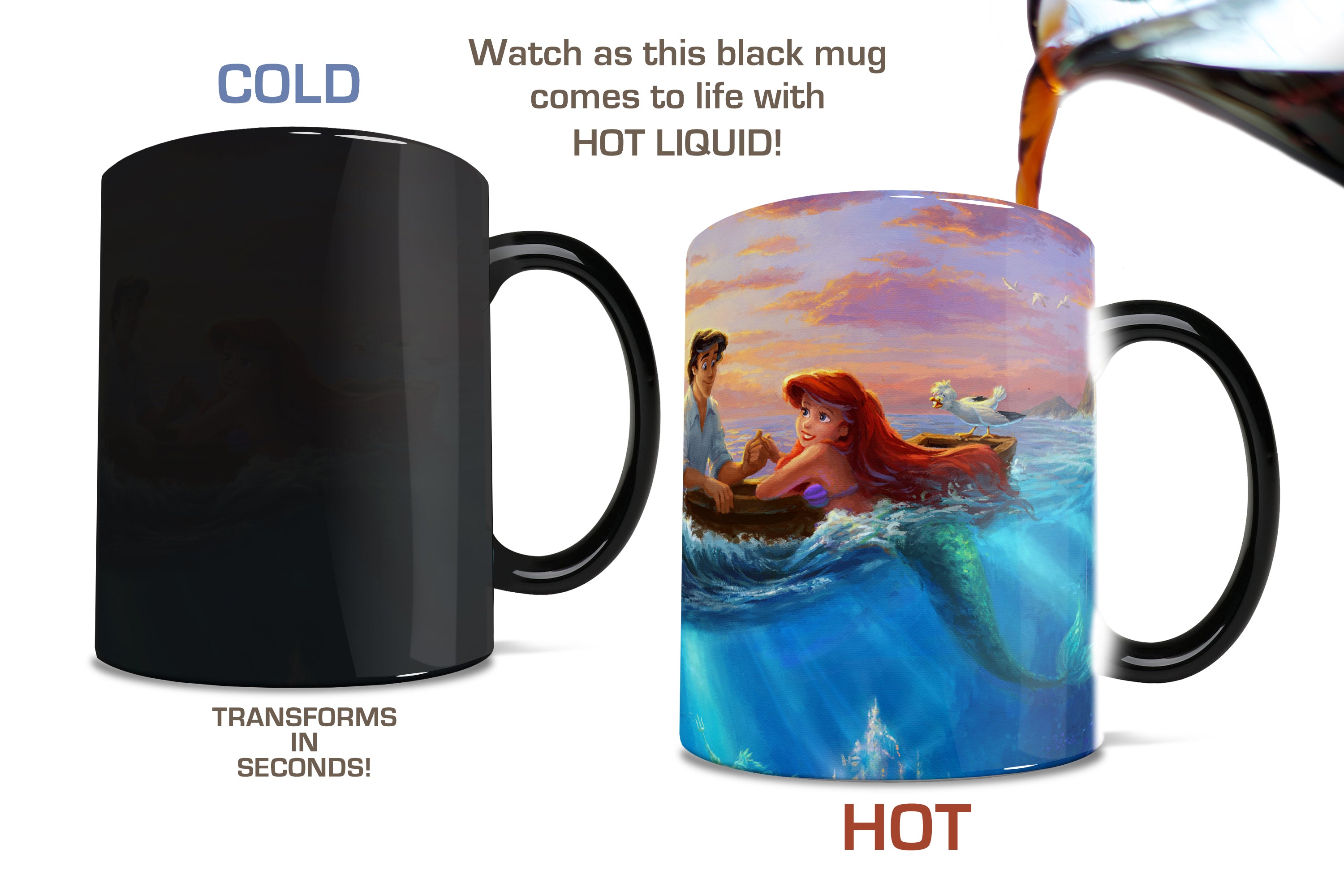 Disney (Little Mermaid Falling in Love) Morphing Mugs® Heat-Sensitive Mug MMUG740