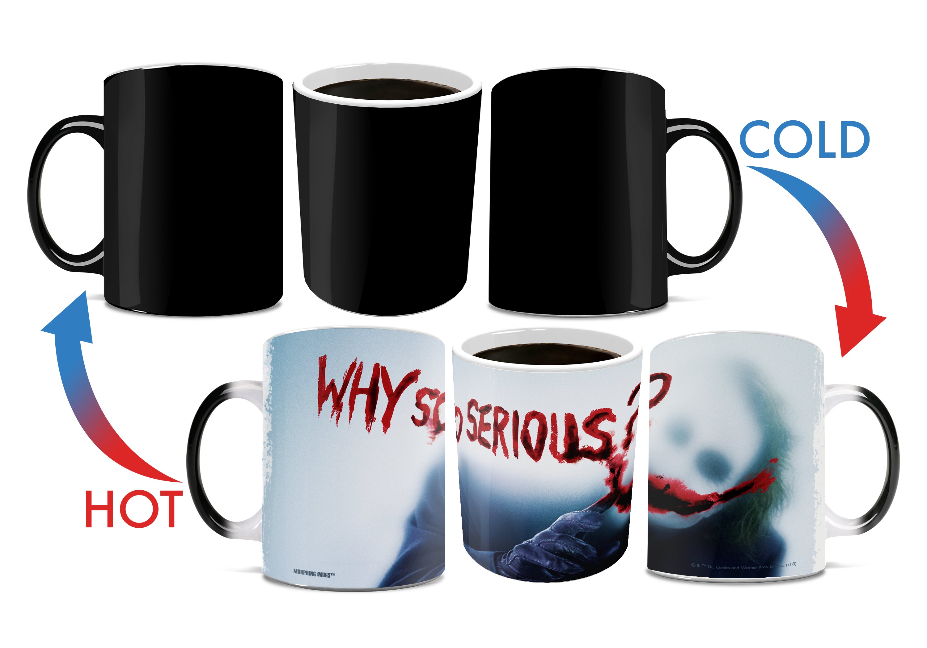 The Dark Knight (Why So Serious) Morphing Mugs®  Heat-Sensitive Mug MMUG742