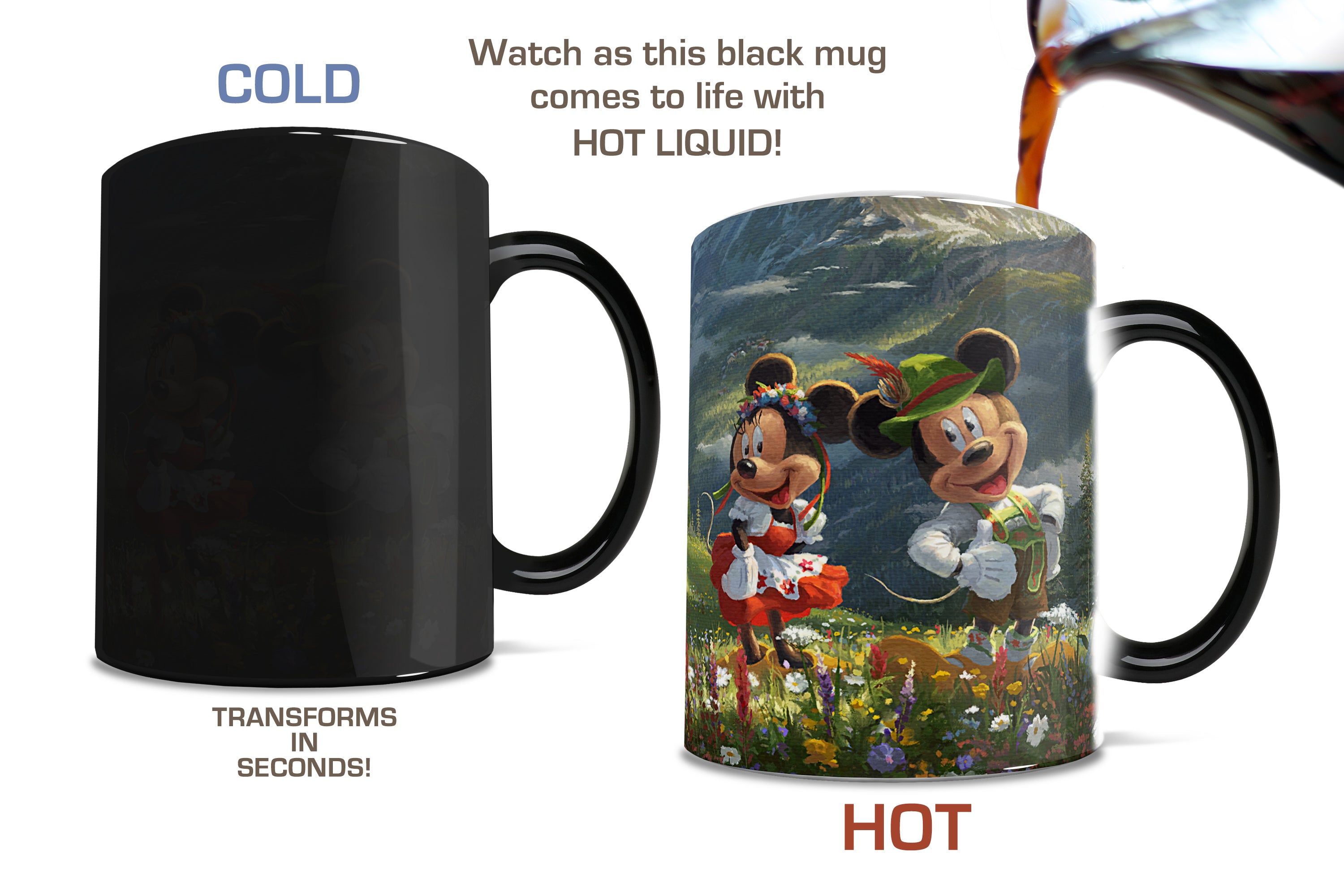 Disney (Mickey and Minnie Mouse - Swiss Alps) Morphing Mugs® Heat-Sensitive Mug MMUG744