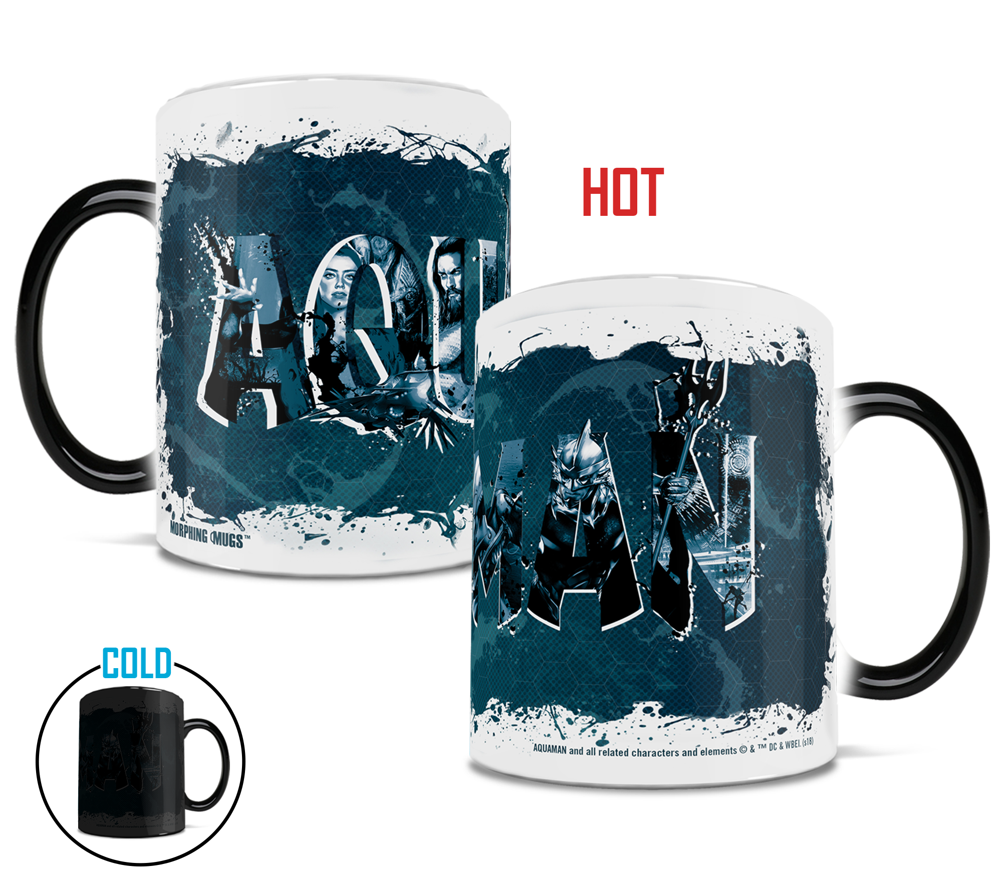 Aquaman (Collage) Morphing Mugs®  Heat-Sensitive Mug MMUG755