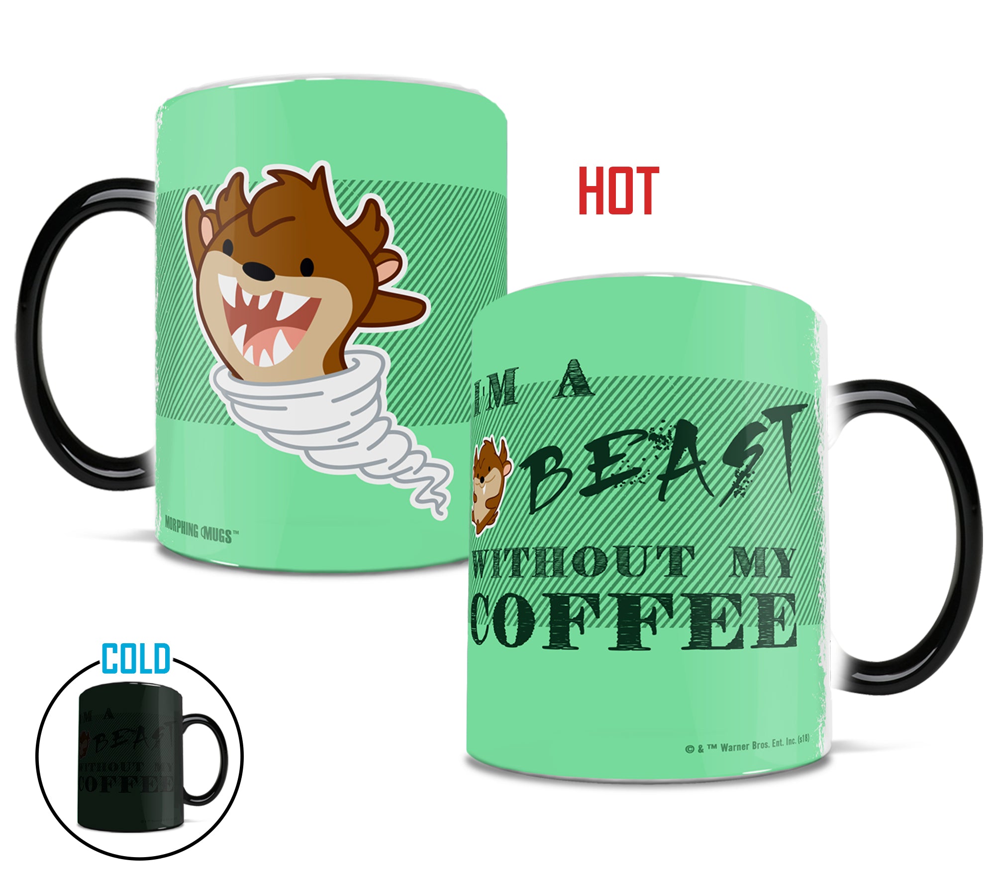 Looney Tunes (Cartoon  Coffee Beast) Morphing Mugs®  Heat-Sensitive Mug MMUG777