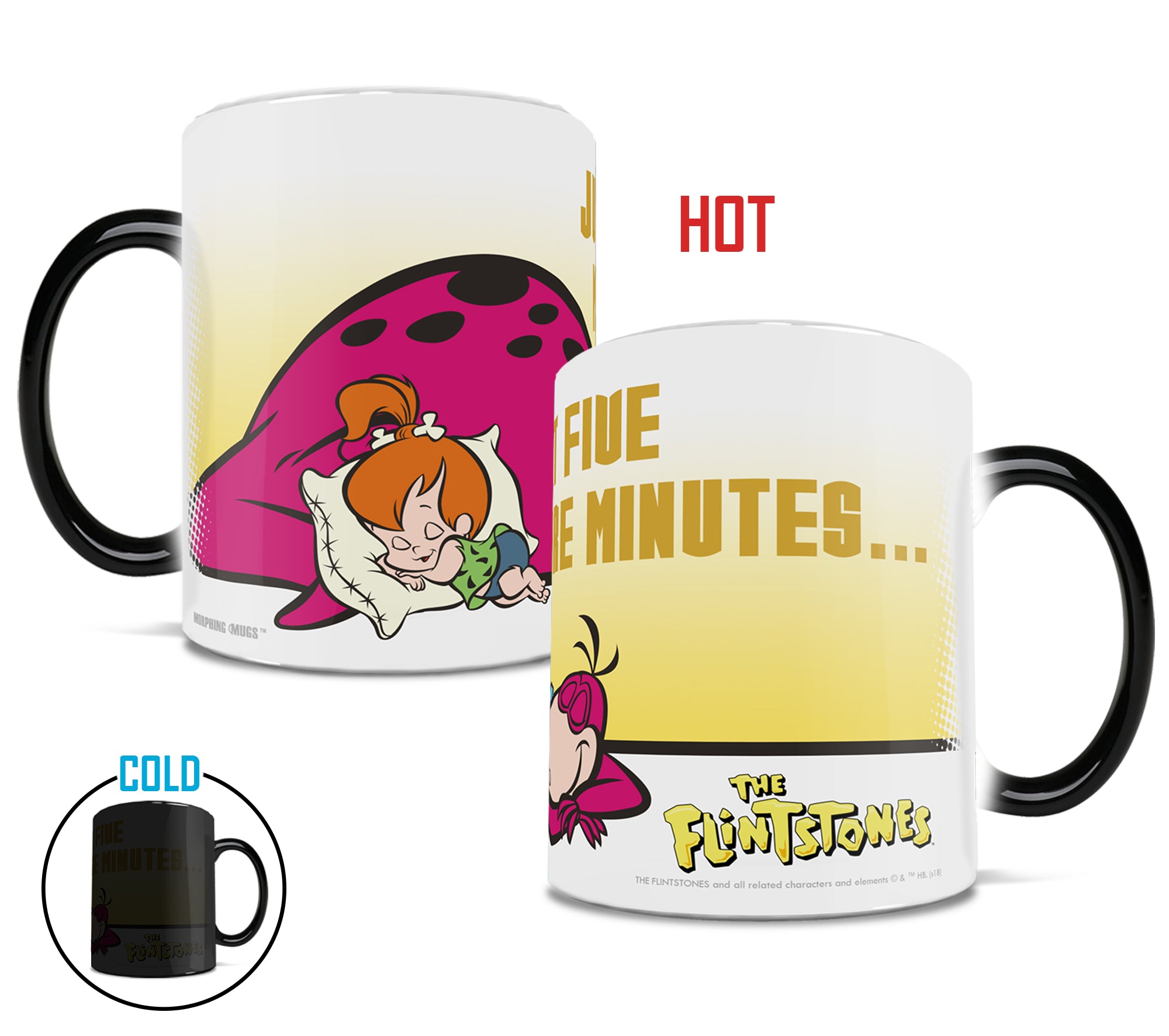 The Flintstones (Just Five More Minutes) Morphing Mugs® Heat-Sensitive Mug MMUG784