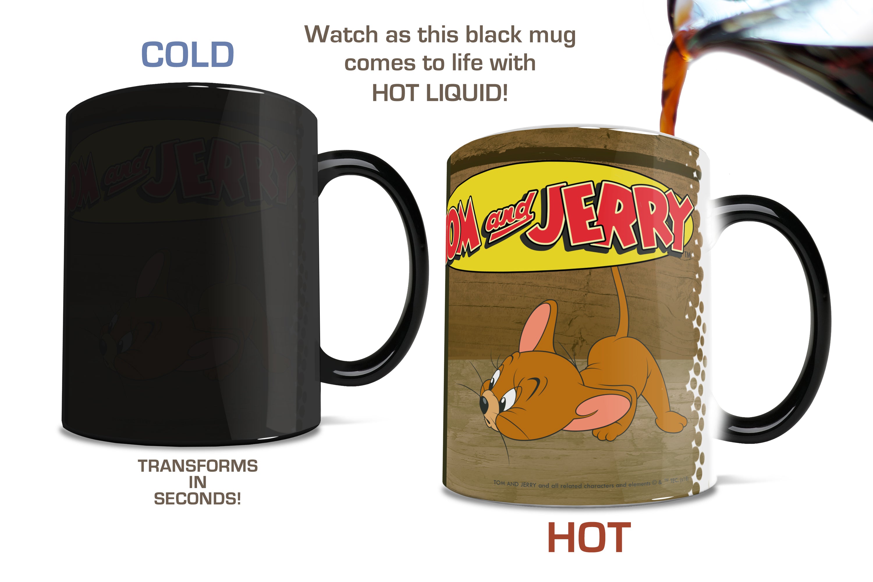 Tom and Jerry (Cat and Mouse) Morphing Mugs® Heat-Sensitive Mug MMUG789