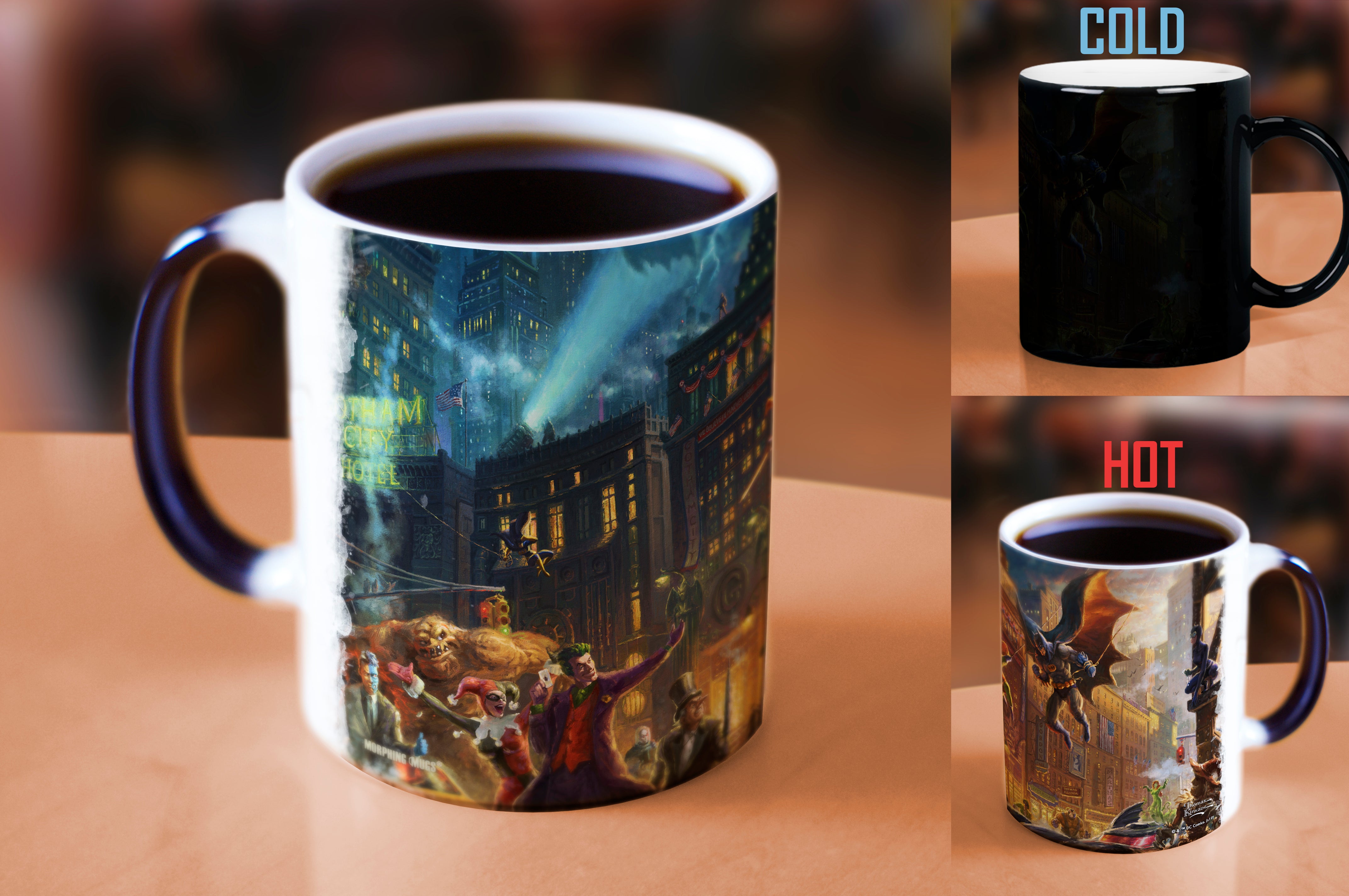 DC Comics (The Dark Knight Saves Gotham City) Morphing Mugs®  Heat-Sensitive Mug  Thomas Kinkade Studios Art MMUG848
